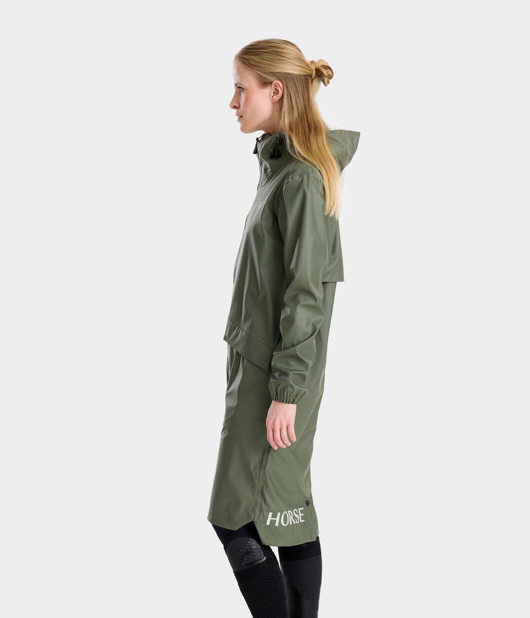 Long Raintech Women's Long Waterproof Riding coat | Horse Pilot