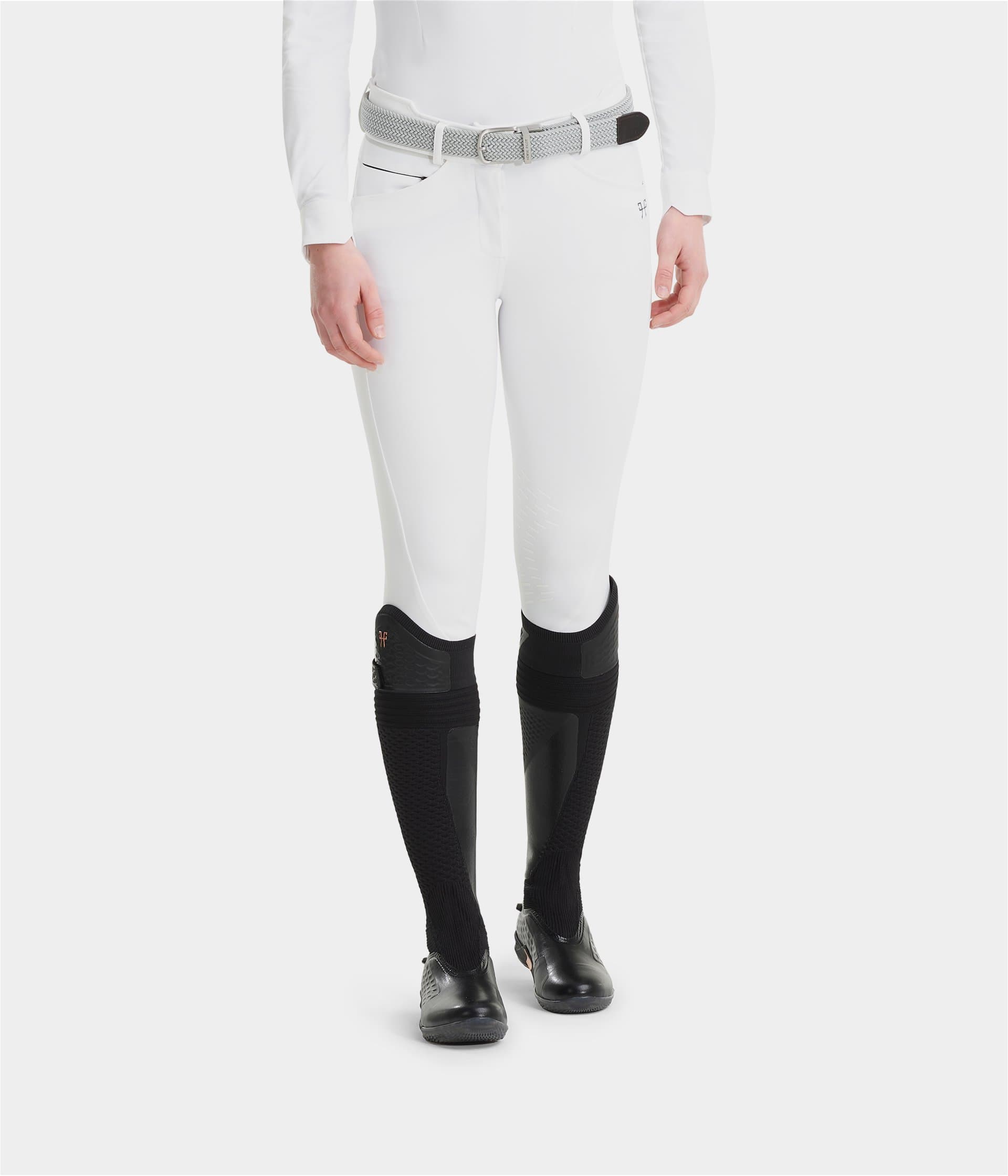 Compression pull-on Riding Breeches White