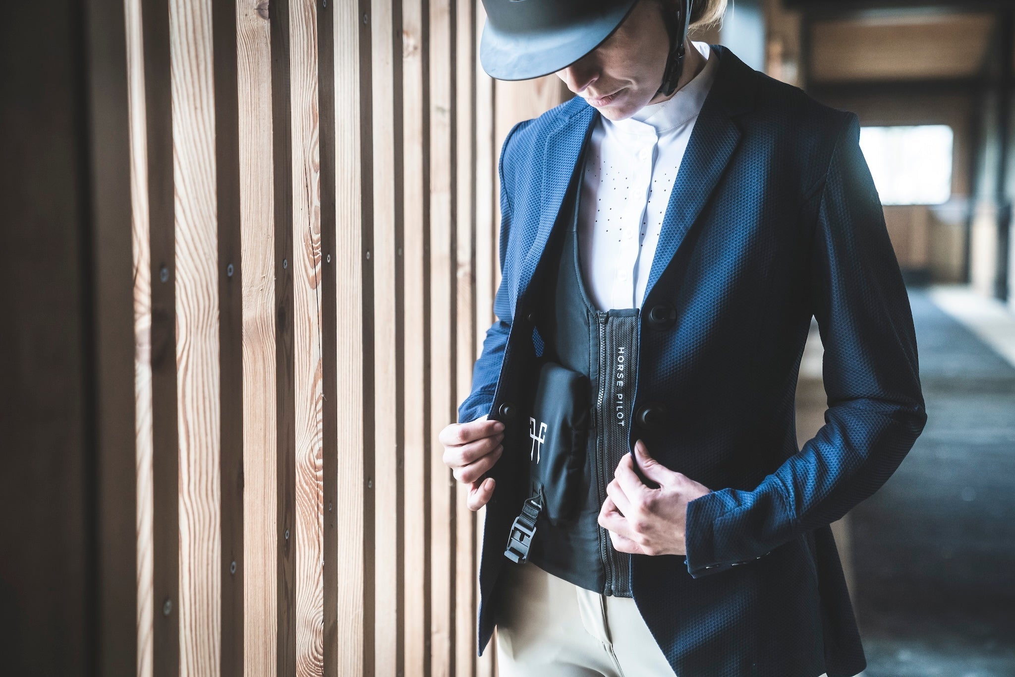 Première utilisation airbag équitation avec cable|Savoir-faire technique|Horse Pilot