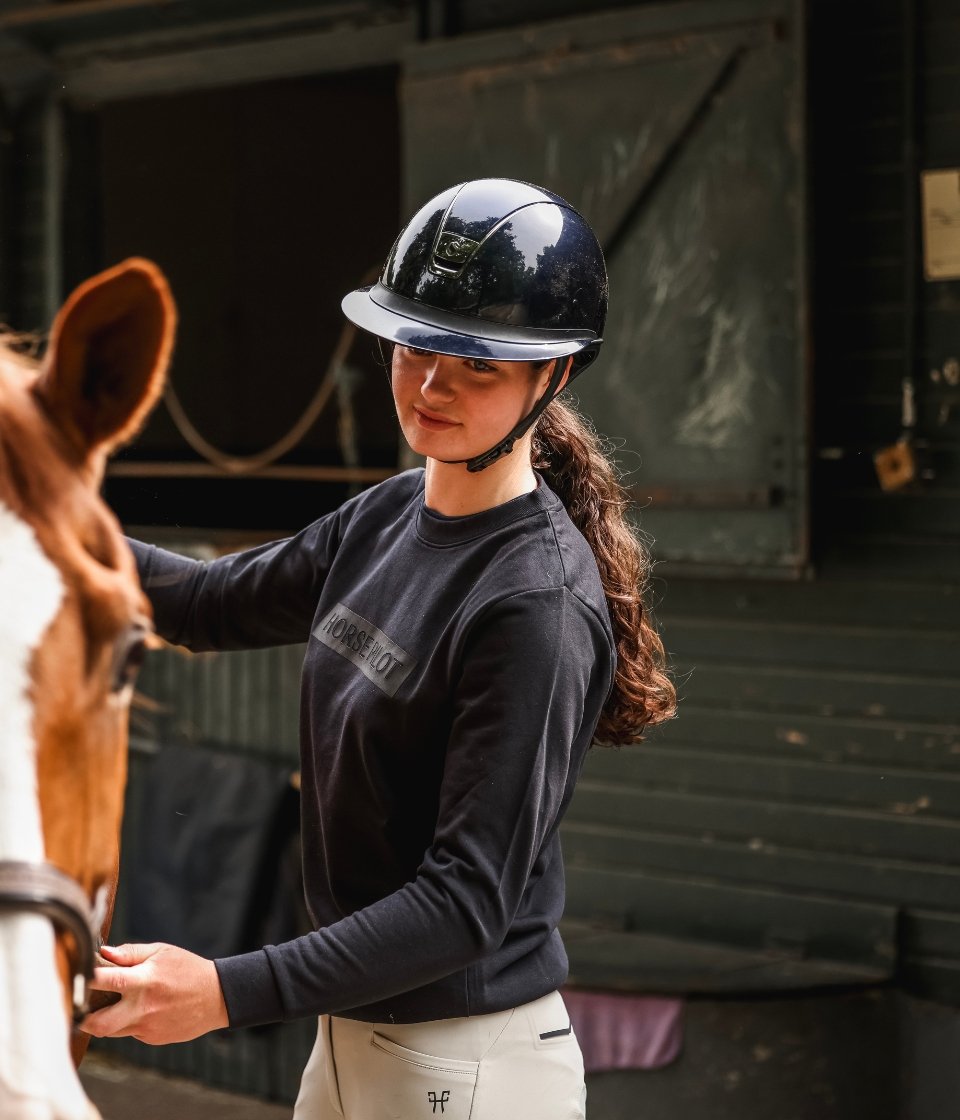 Team Sweat-Shirt équitation femme | Blue Graphite | Horse Pilot