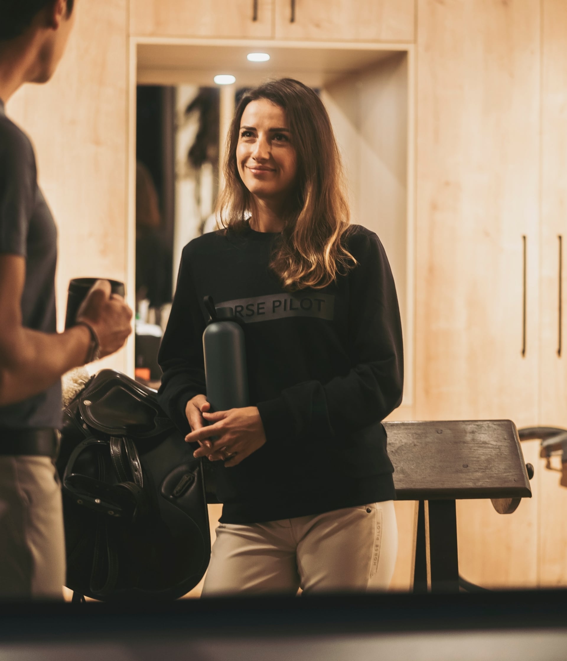 Team Sweat-Shirt équitation femme | Blue Graphite | Horse Pilot