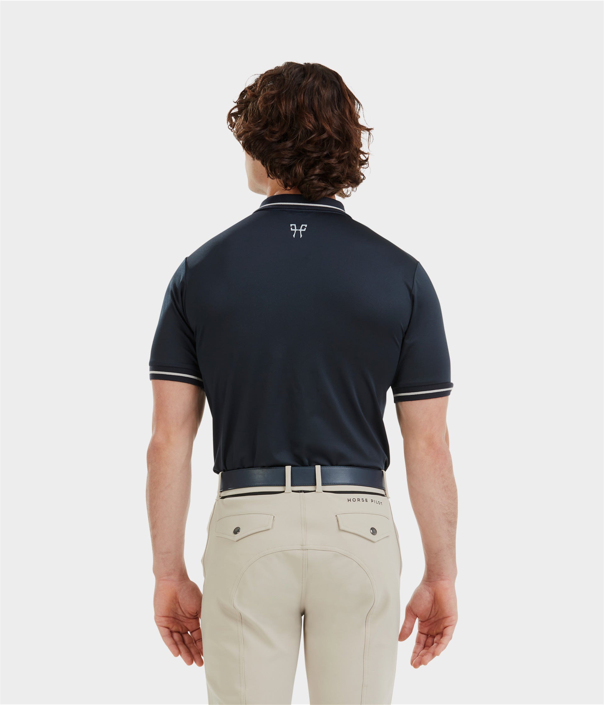 Atlas Polo d'équitation homme | Blue Graphite | Horse Pilot