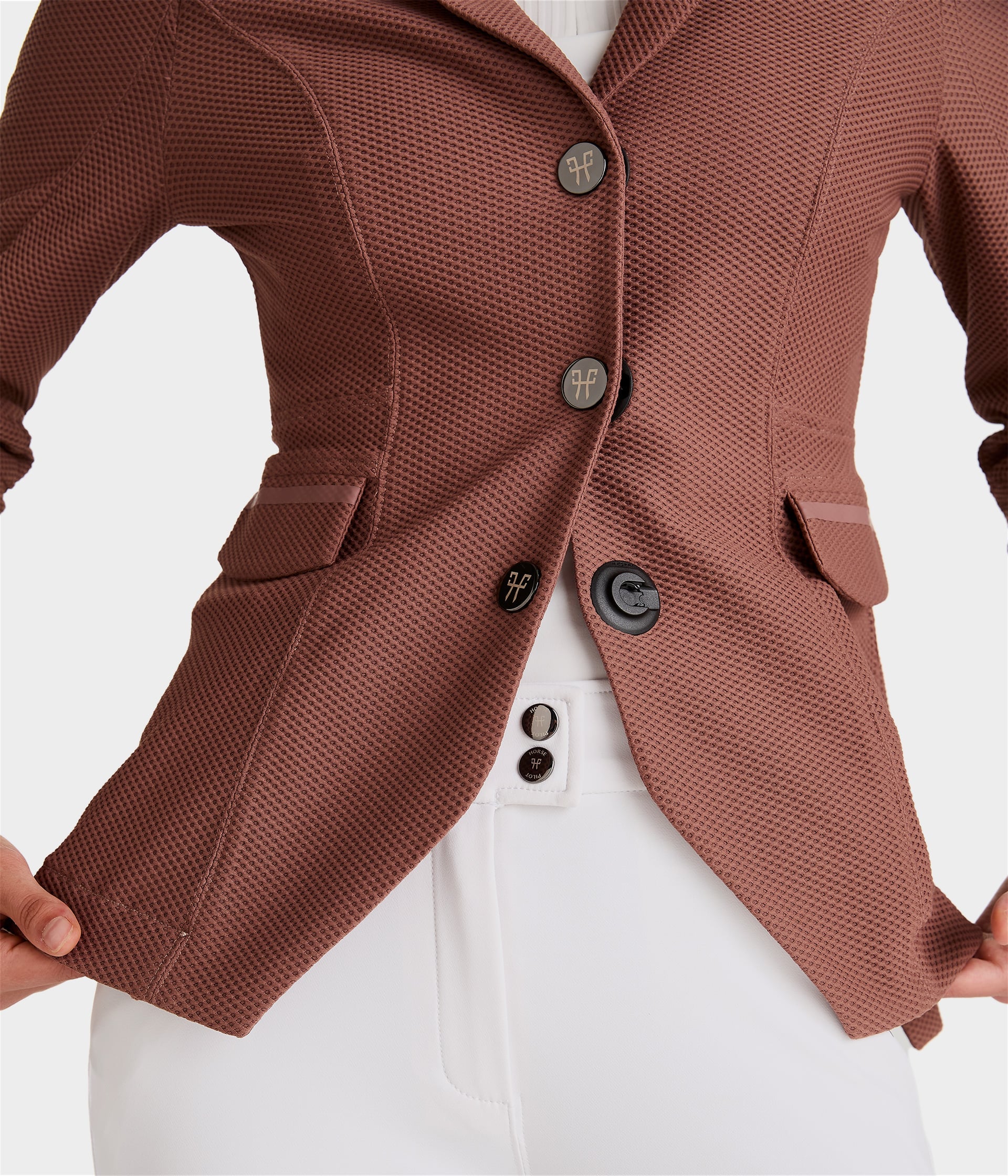 Aeromesh 2.0 | Burgundy | Veste de concours d'équitation femme | Horse Pilot