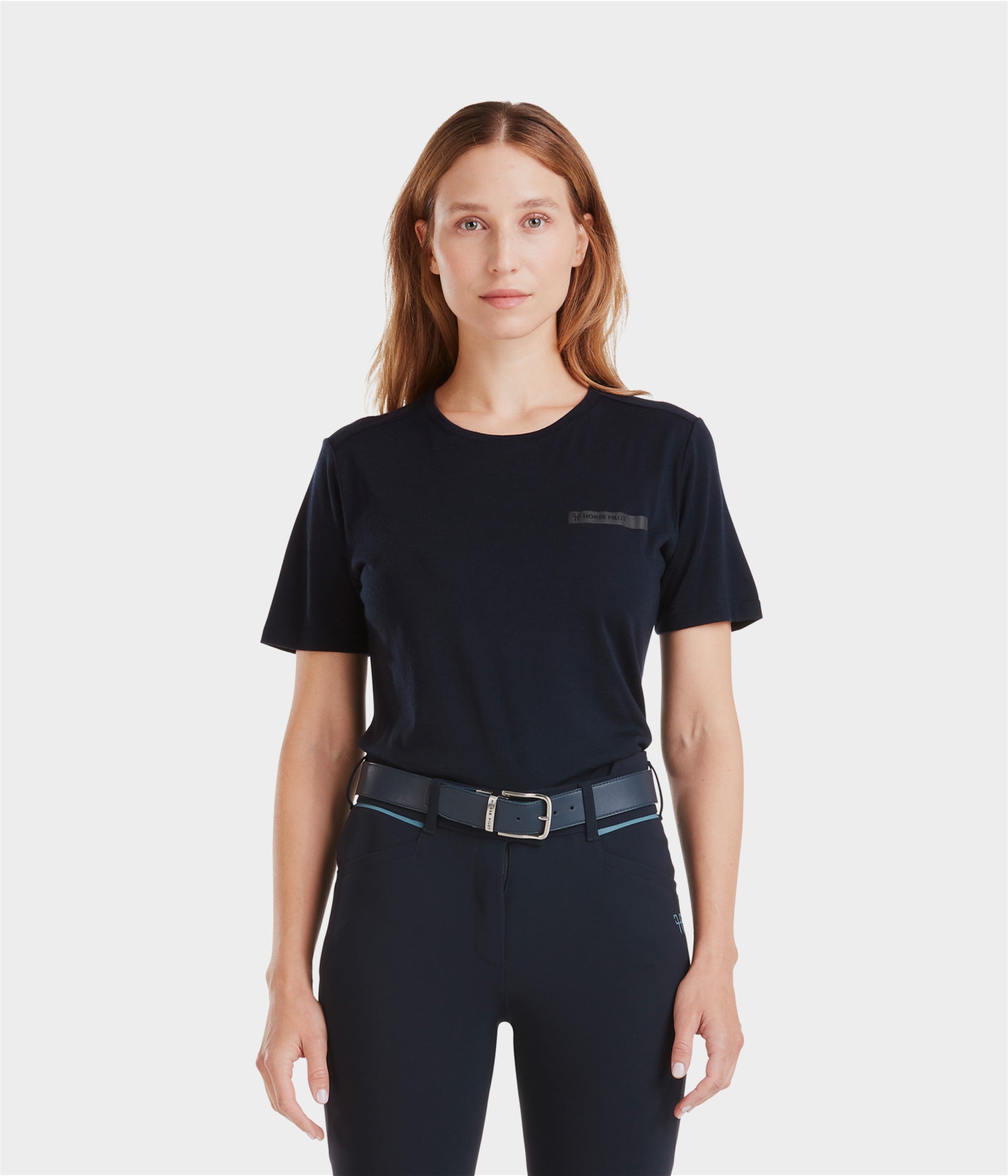 Merinos | Dark Night | Tee-shirt d'équitation en laine femme | Horse Pilot