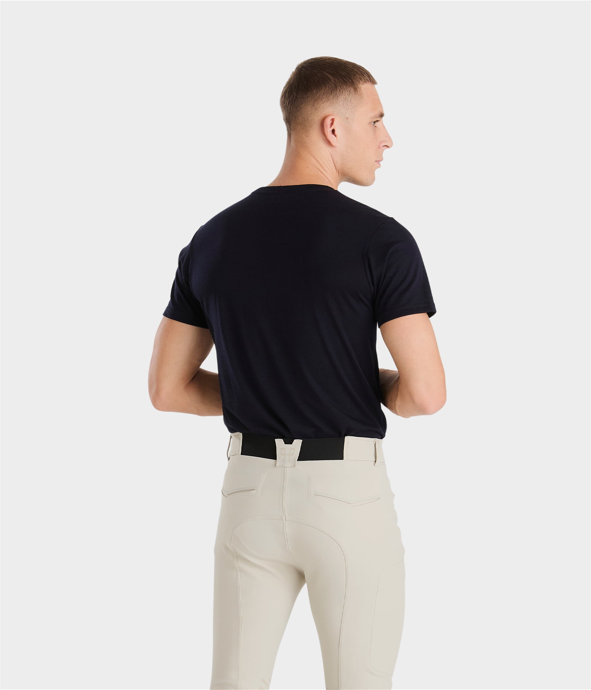 Merinos | Dark Night | Tee-shirt d'équitation en laine homme| Horse Pilot