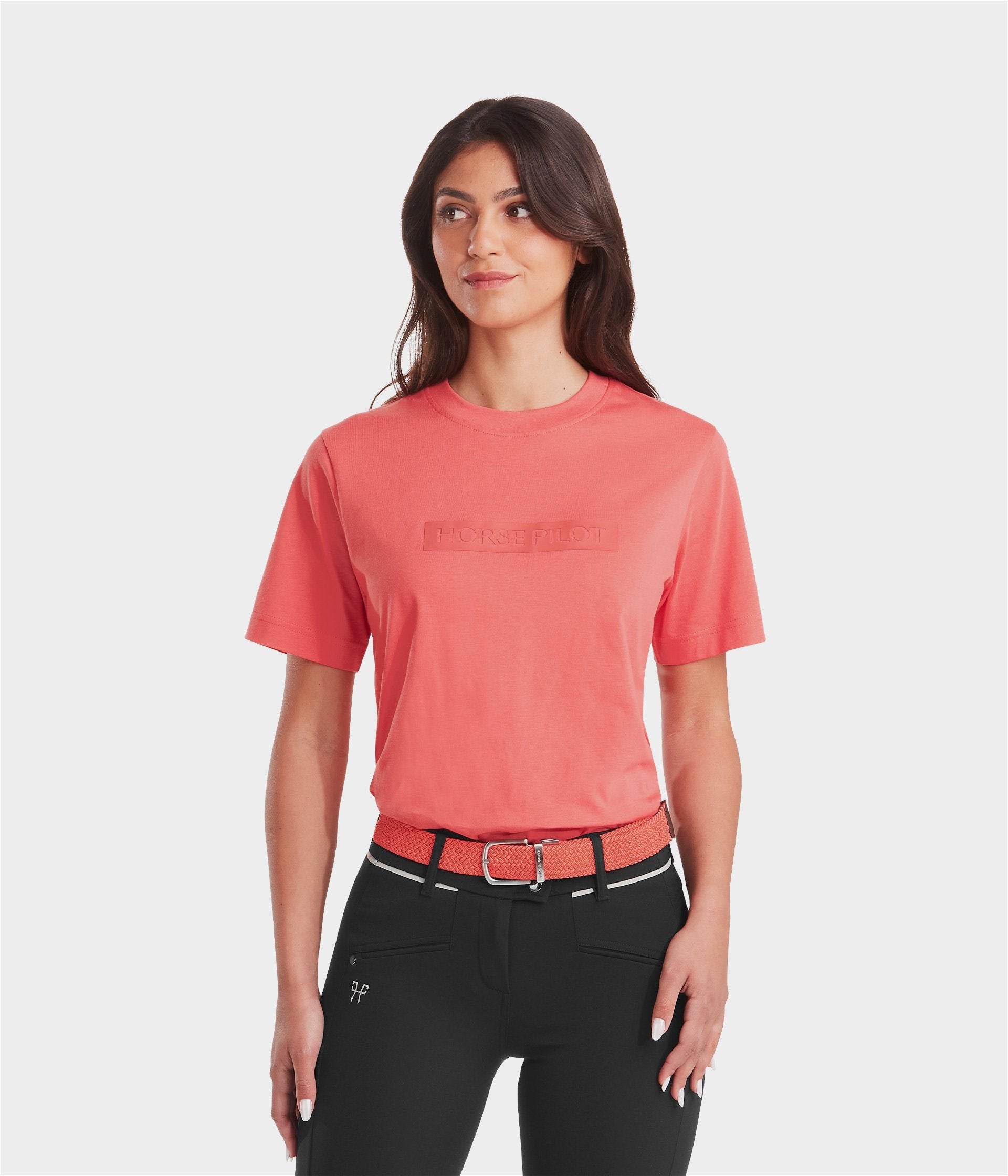 Team T-shirt d'équitation femme | Rose Coral | Horse Pilot