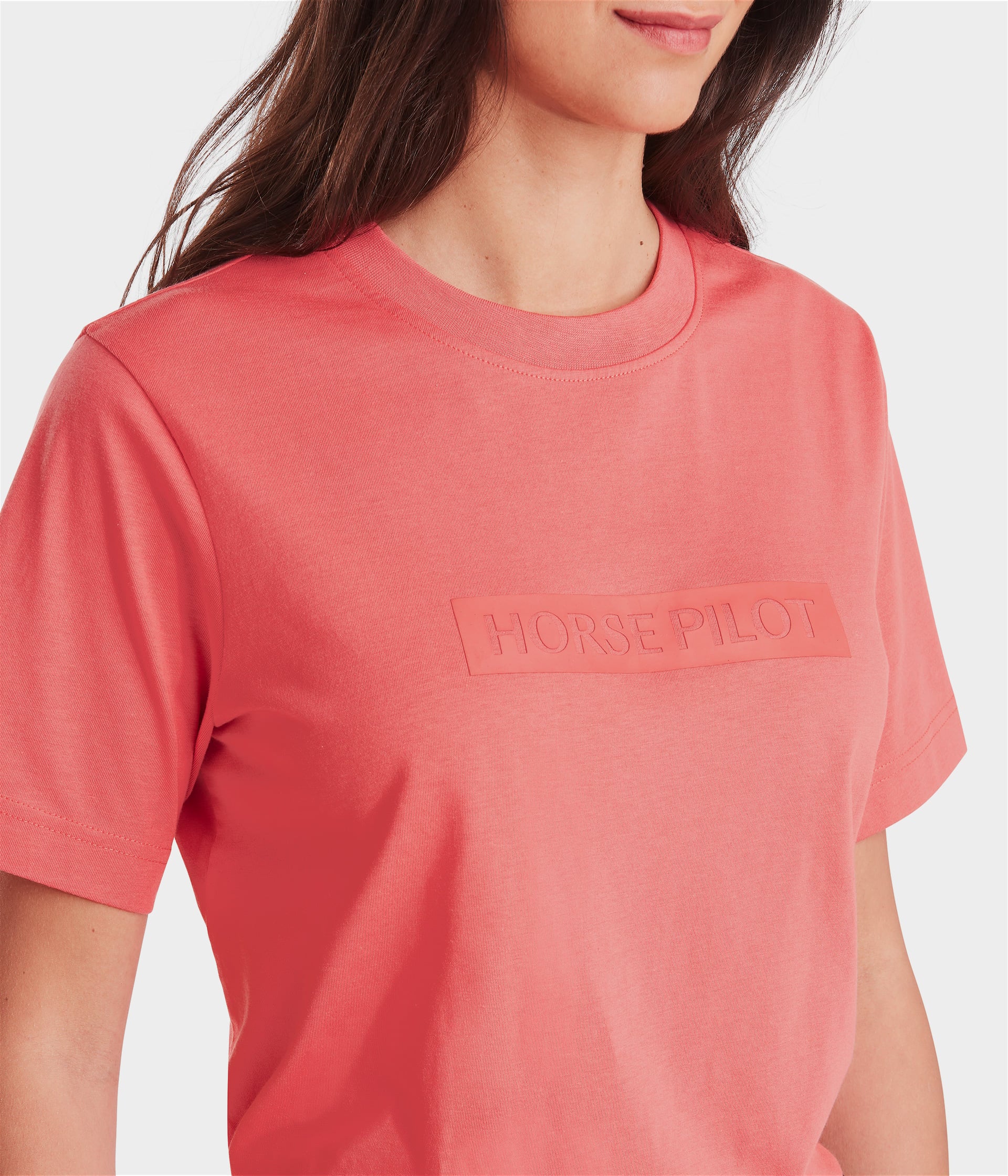 Team T-shirt d'équitation femme | Rose Coral | Horse Pilot