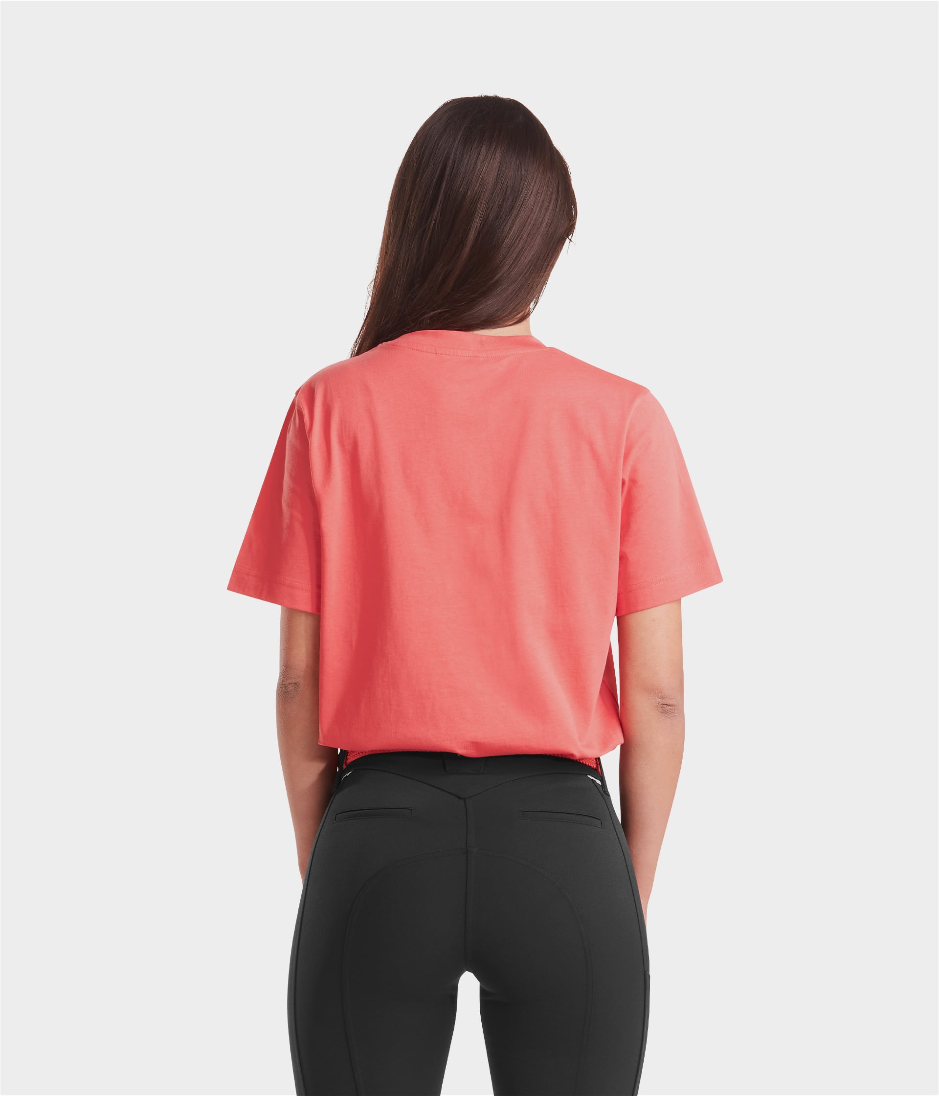 Team T-shirt d'équitation femme | Rose Coral | Horse Pilot
