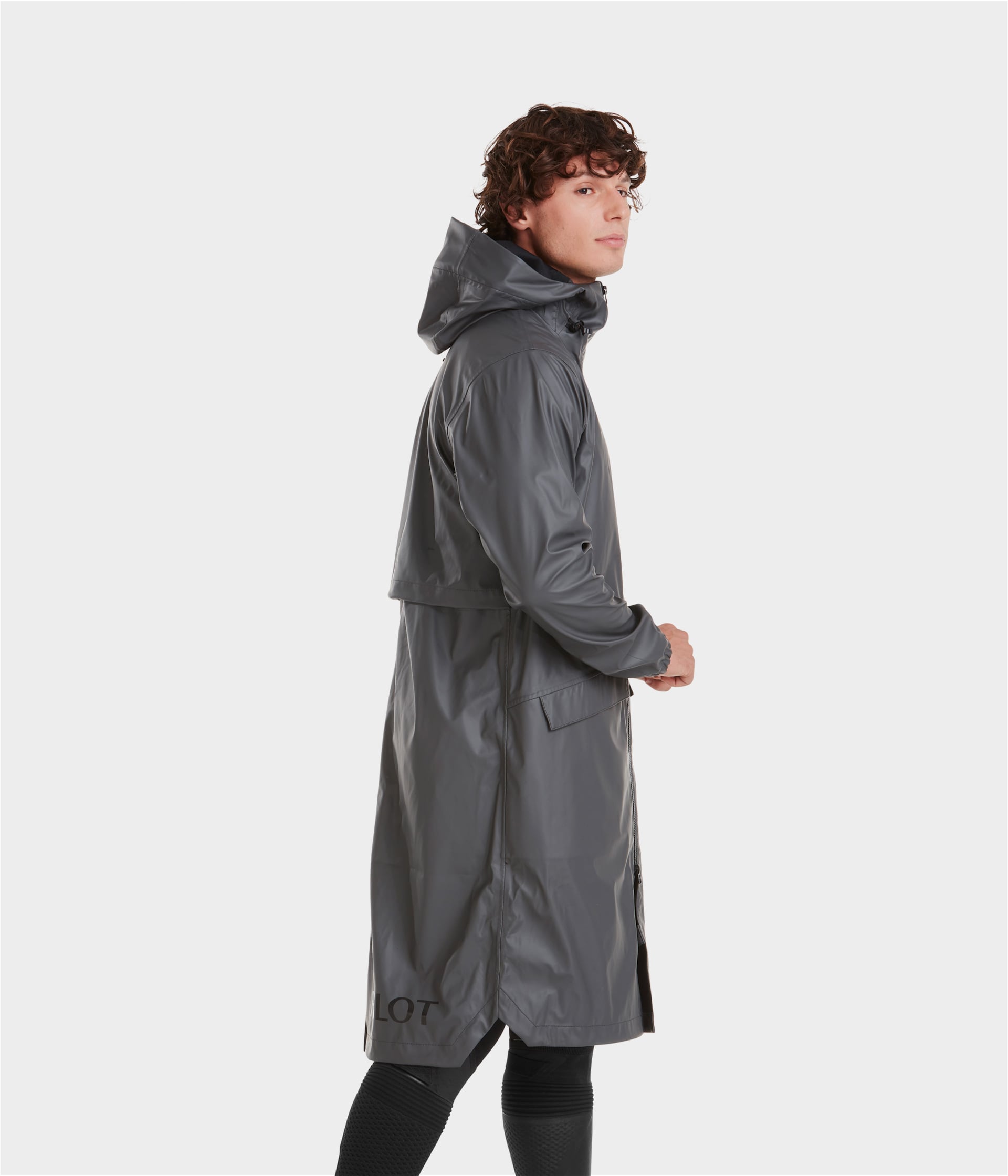 Long Raintech Men's Long Waterproof Riding coat | Horse Pilot