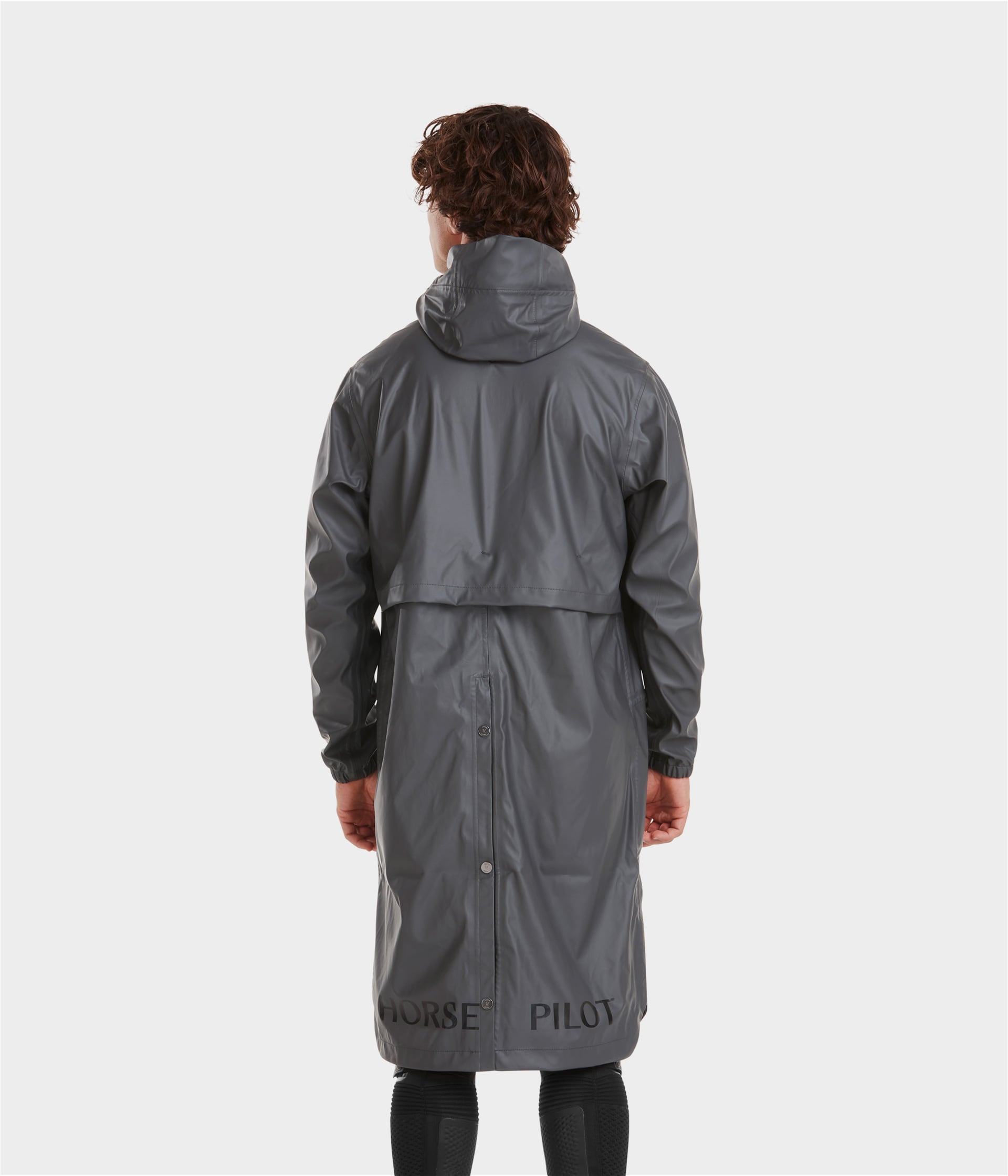 Long Raintech Men's Long Waterproof Riding coat | Horse Pilot