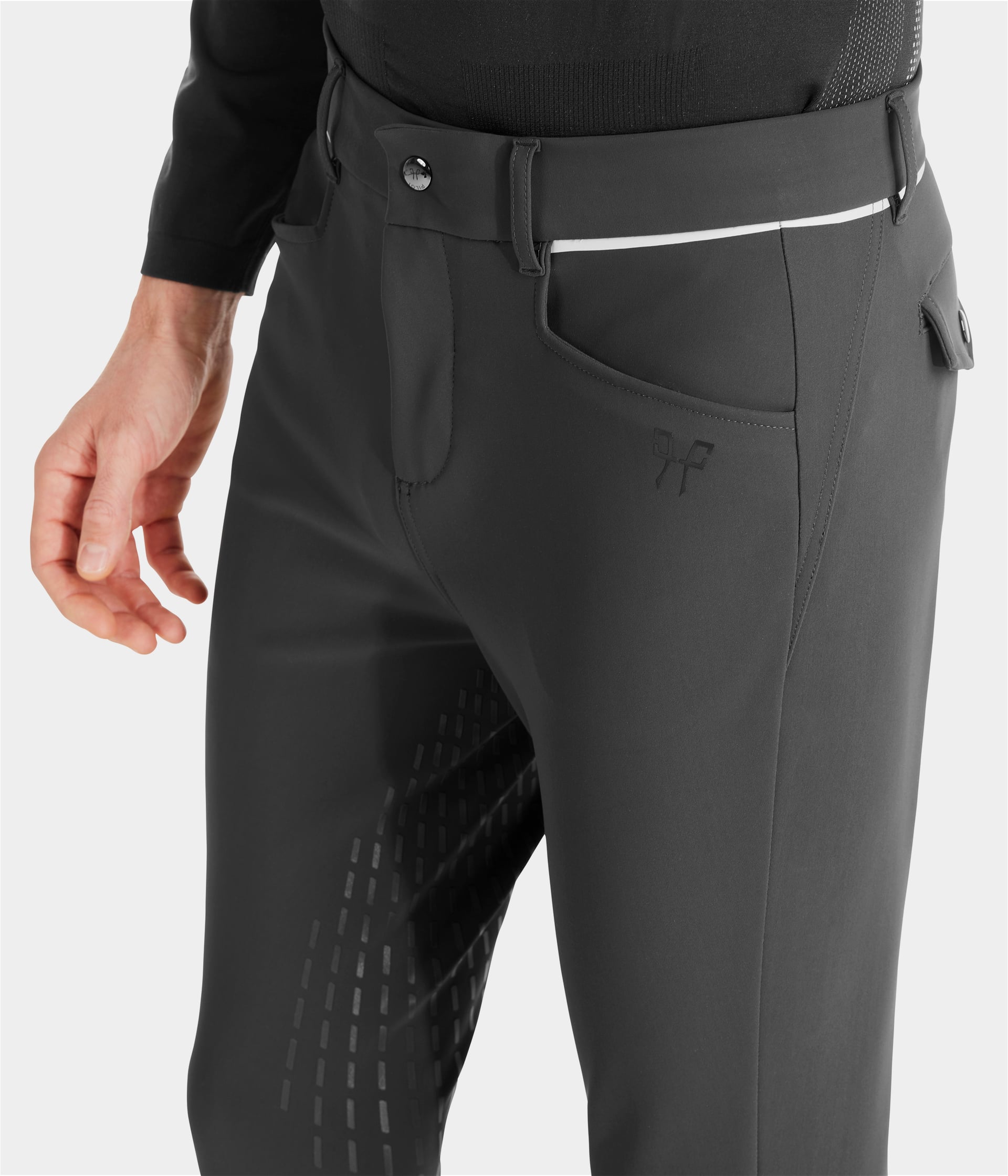 X-Grip | Grey | Pantalon d'équitation full grip homme| Horse Pilot