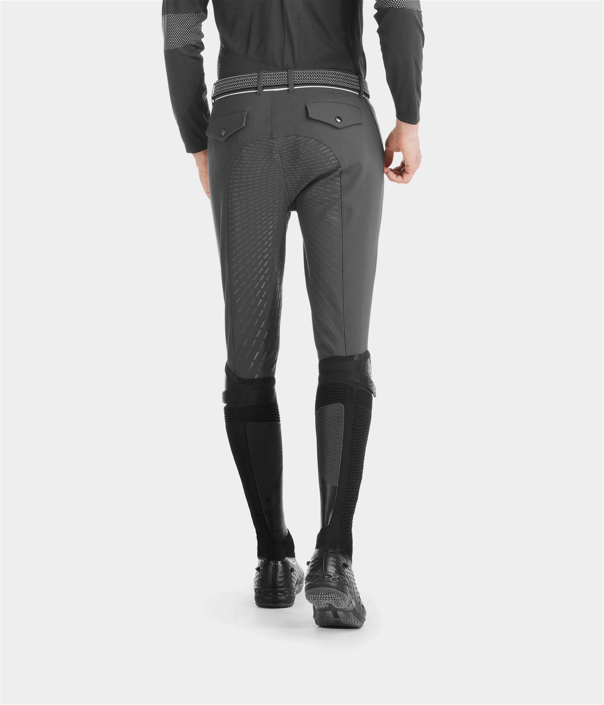 X-Grip | Grey | Pantalon d'équitation full grip homme| Horse Pilot