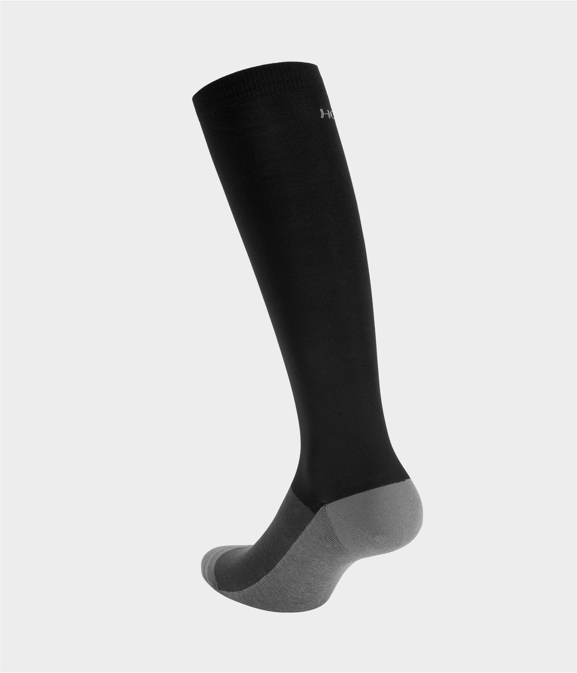 Aero Socks Deux paires de chaussettes d'équitation unisexe | Black | Horse Pilot