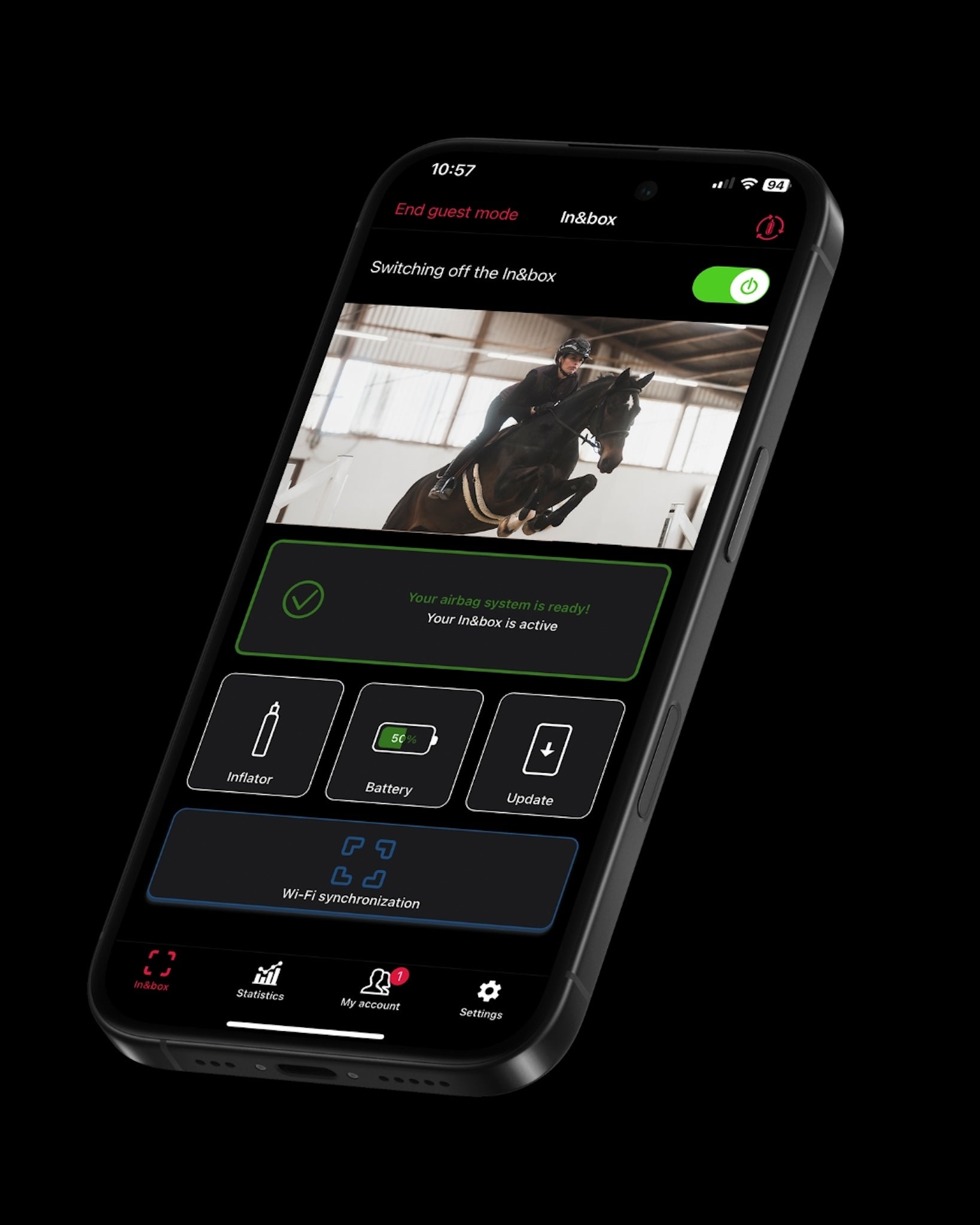 APPLICATION AIRBAG ETWISTAIR|HORSE PILOT