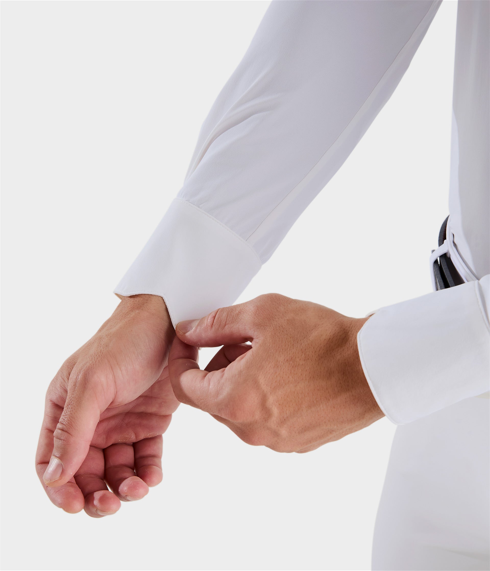 Aeris | White | Polo de concours d’équitation manches courtes homme | Horse Pilot