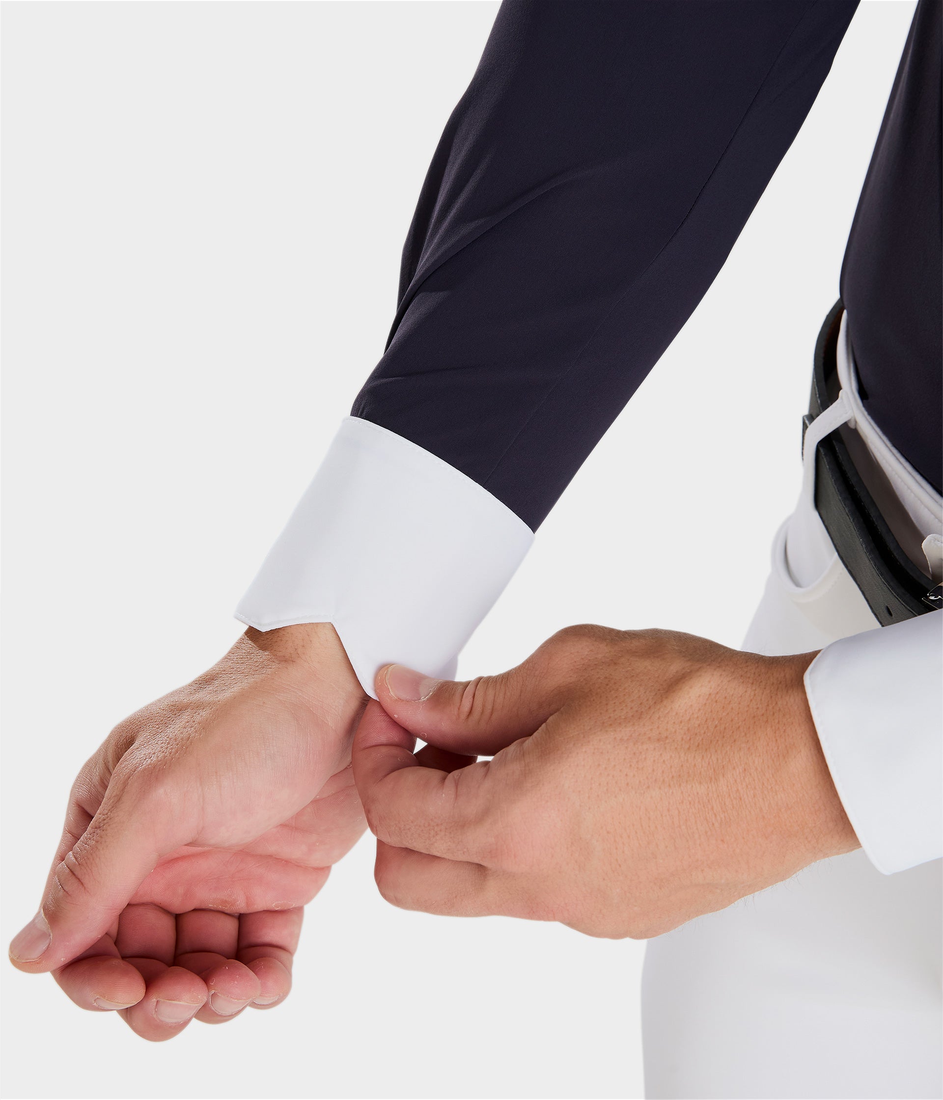 Aeris | White | Polo de concours d’équitation manches courtes homme | Horse Pilot