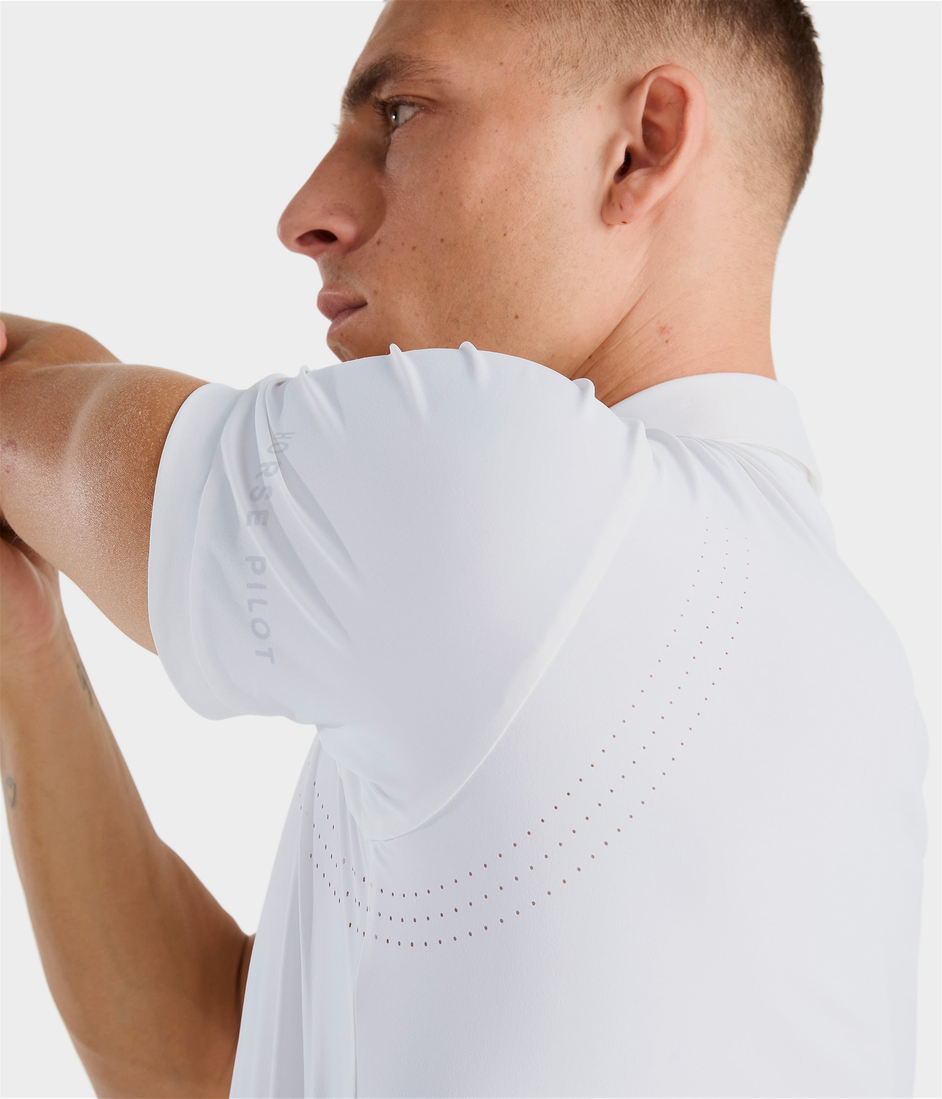 Aeris | Dark Night | Polo de concours d’équitation manches courtes homme | Horse Pilot