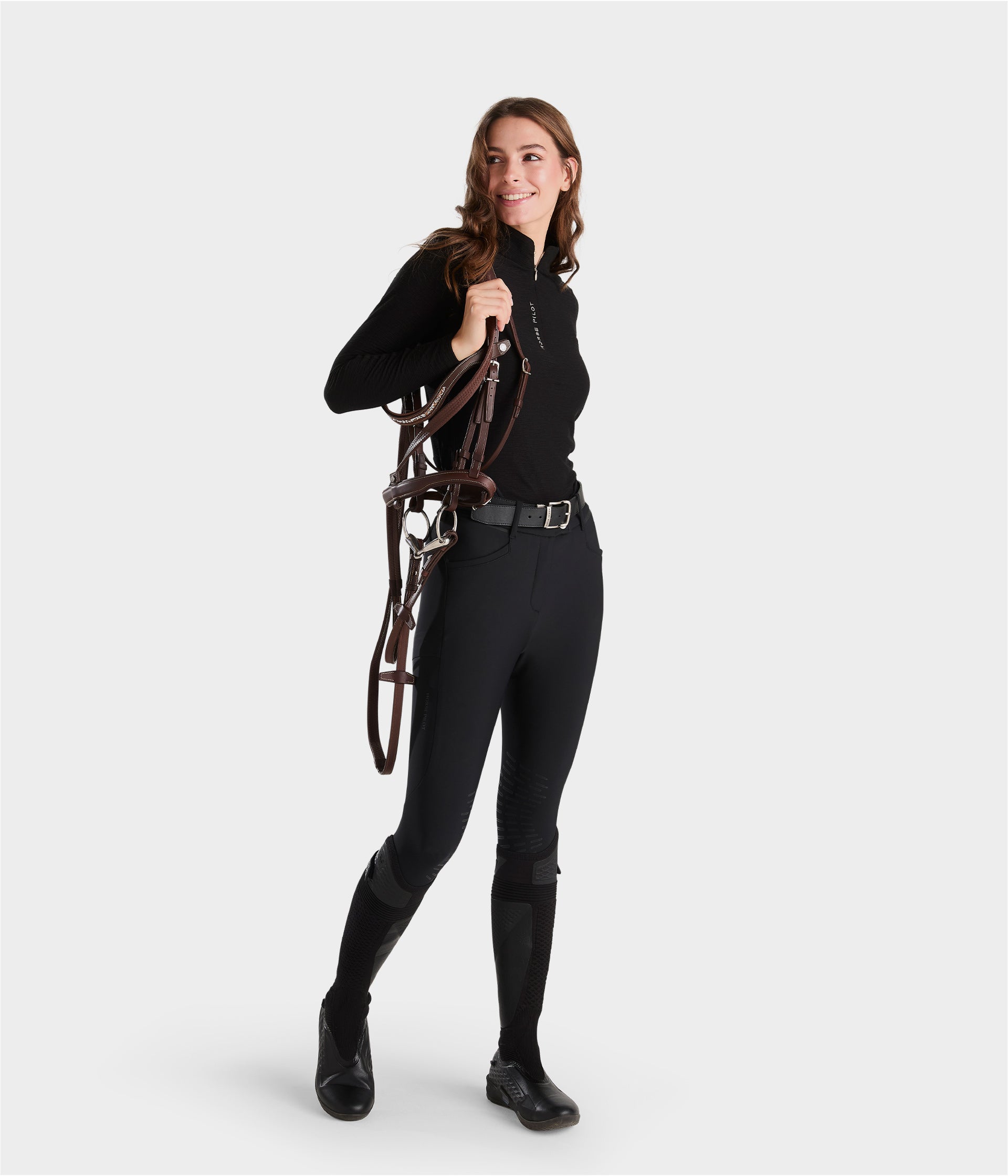 xper126|black|Pantalon équitation|Horse Pilot