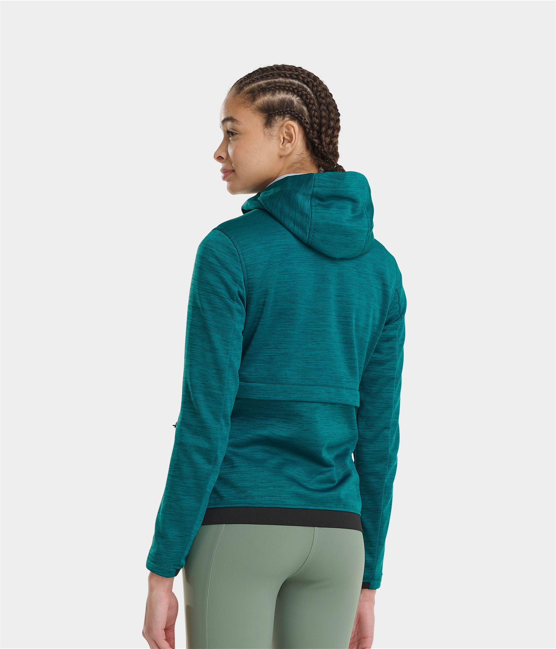 Tempest | Middle Green | Sweatshirt zippé d'équitation femme| Horse Pilot