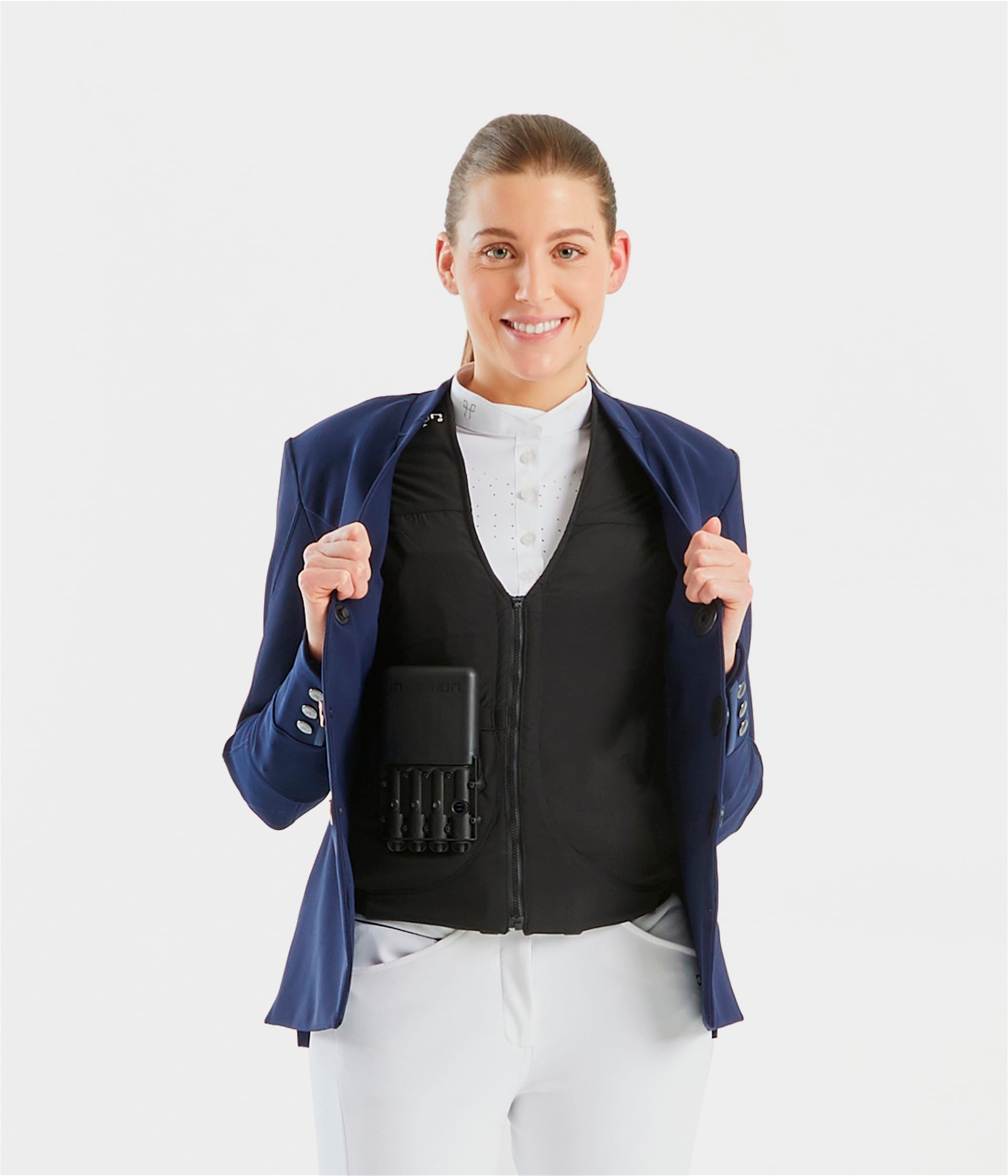 Aerotech | Navy | Veste de concours d'équitation femme | Horse Pilot