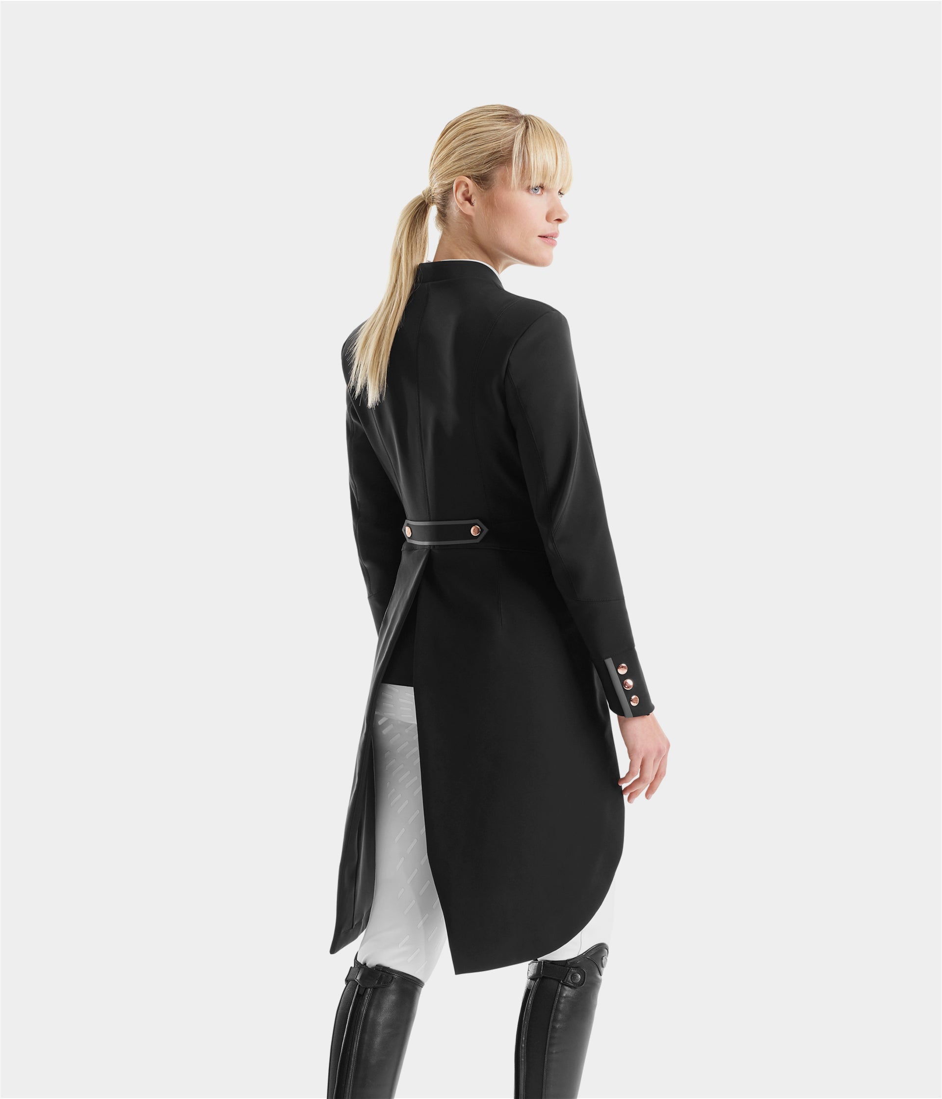 Long Frac | Black | Veste longue de concours d'équitation femme| Horse Pilot