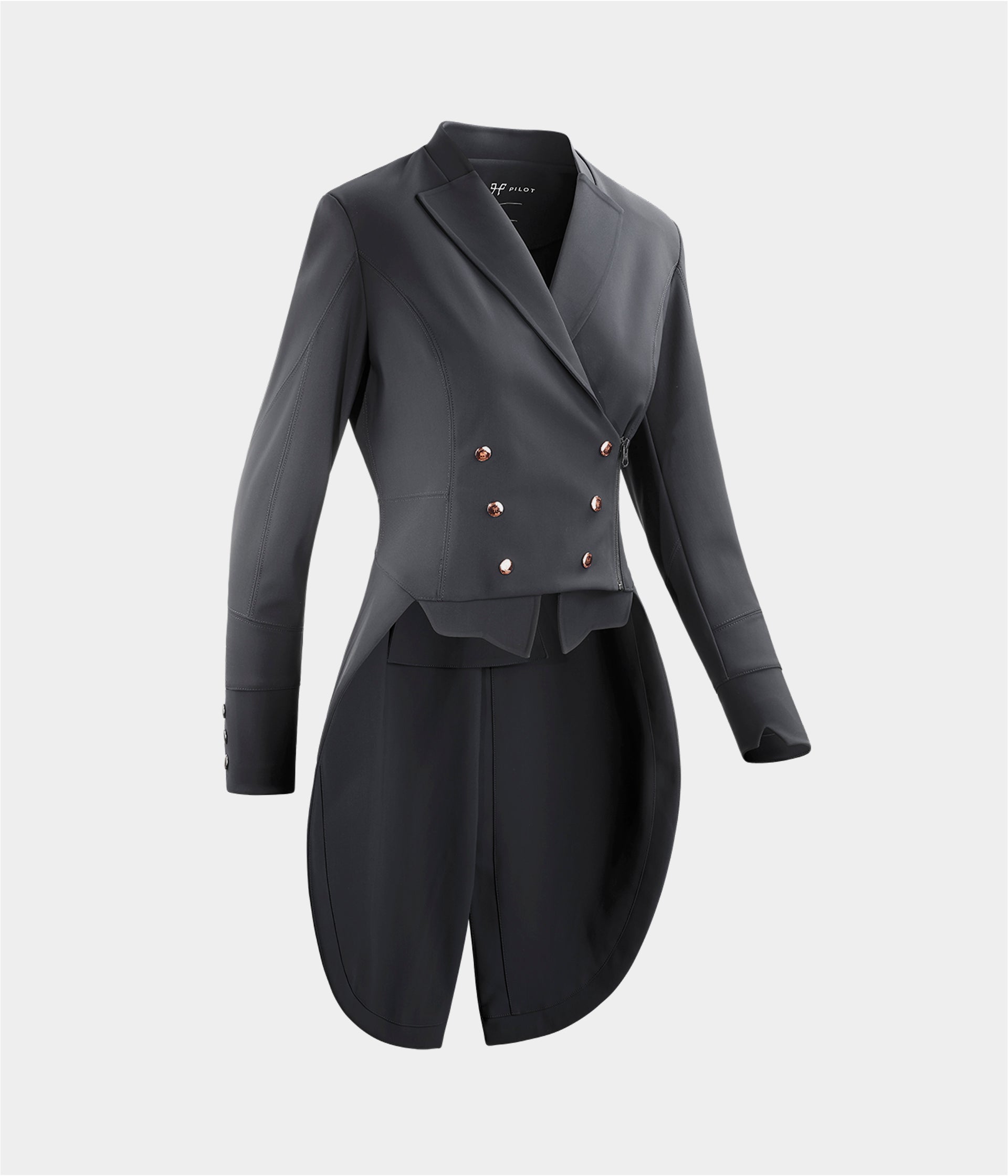 Long Frac | Grey | Veste longue de concours d'équitation femme| Horse Pilot