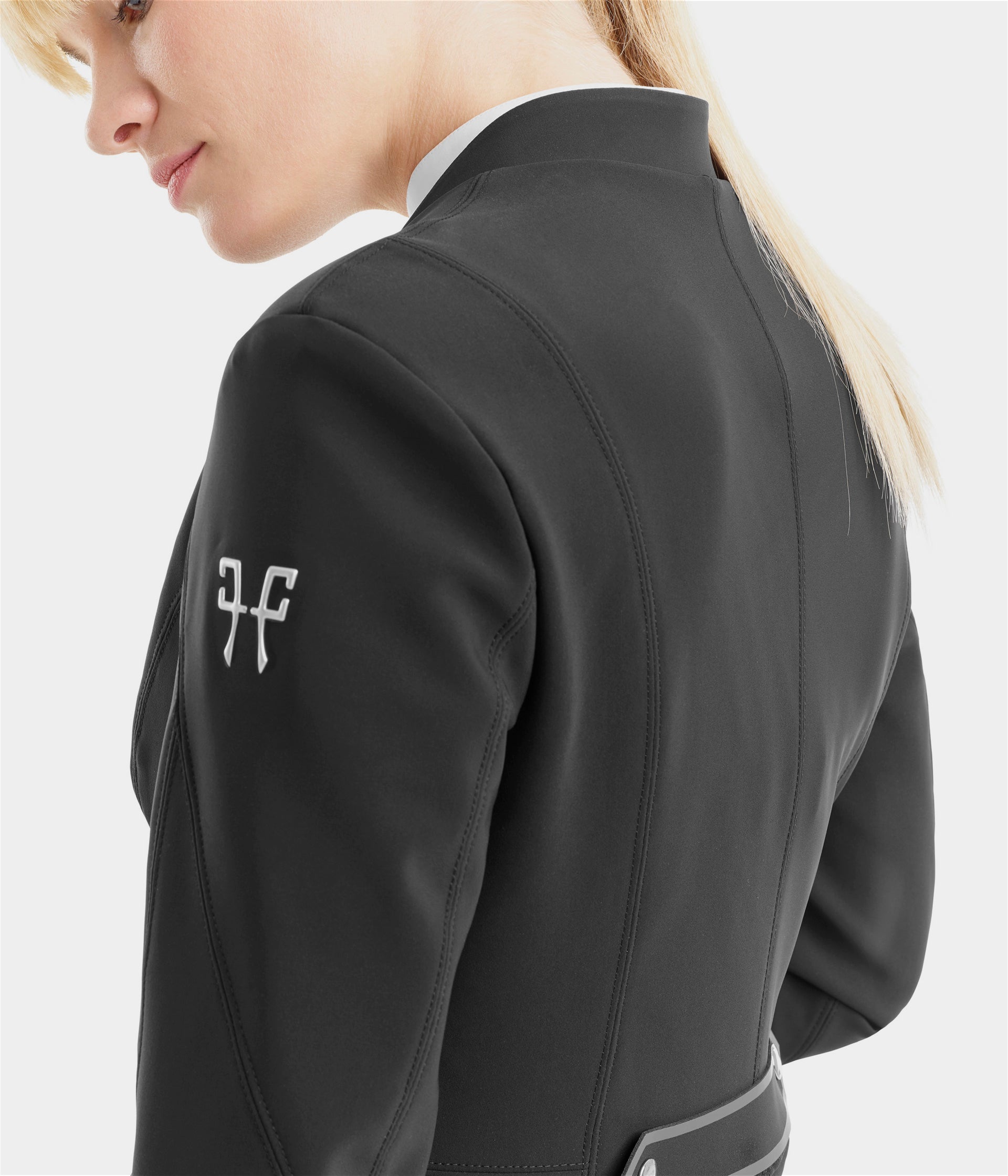 Long Frac | Grey | Veste longue de concours d'équitation femme| Horse Pilot