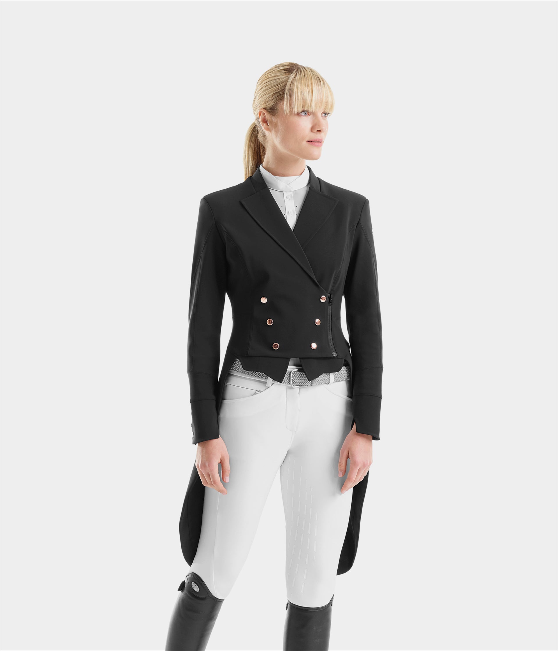Long Frac | Black | Veste longue de concours d'équitation femme| Horse Pilot