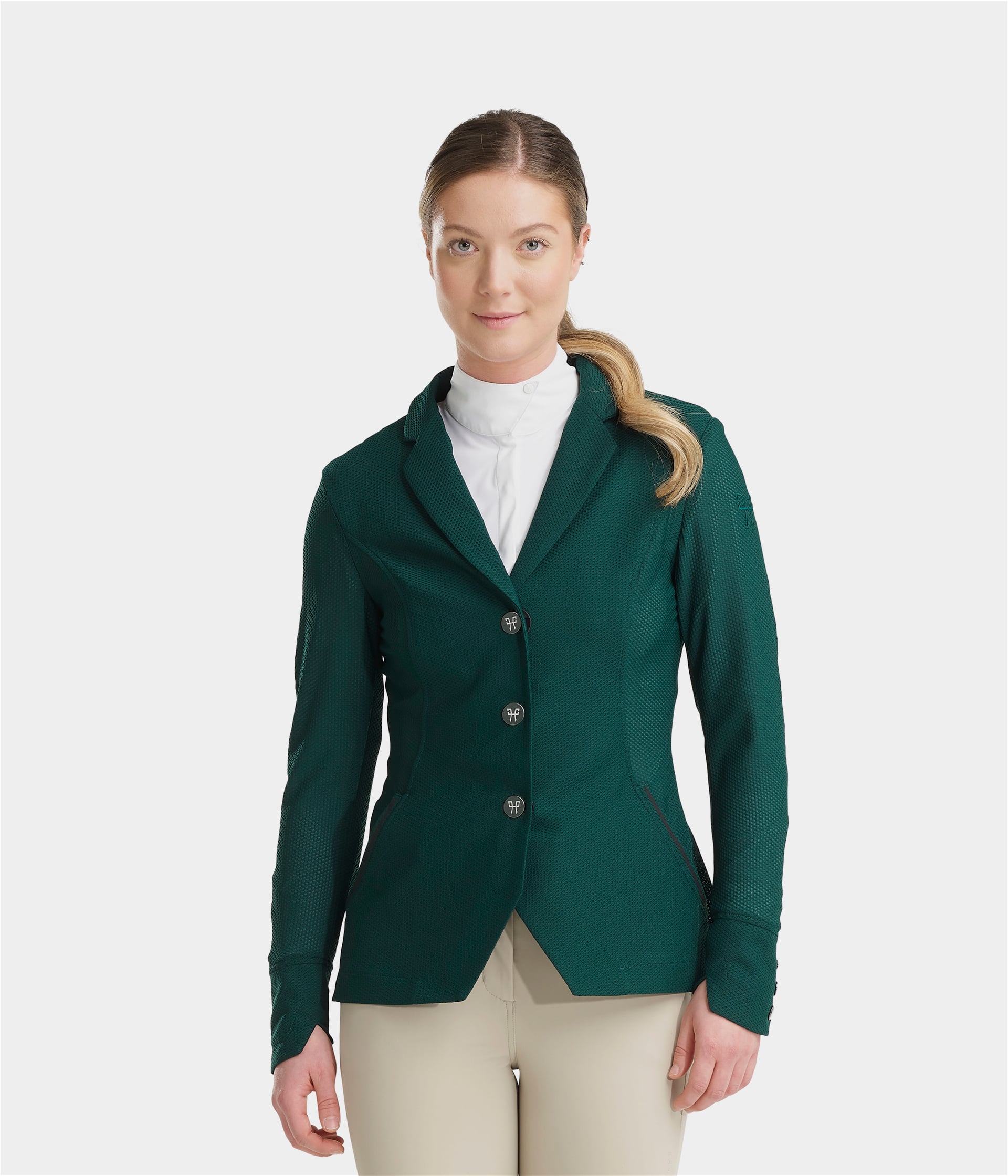 Aeromesh | Dark Green | Veste de concours d'équitation femme | Horse Pilot