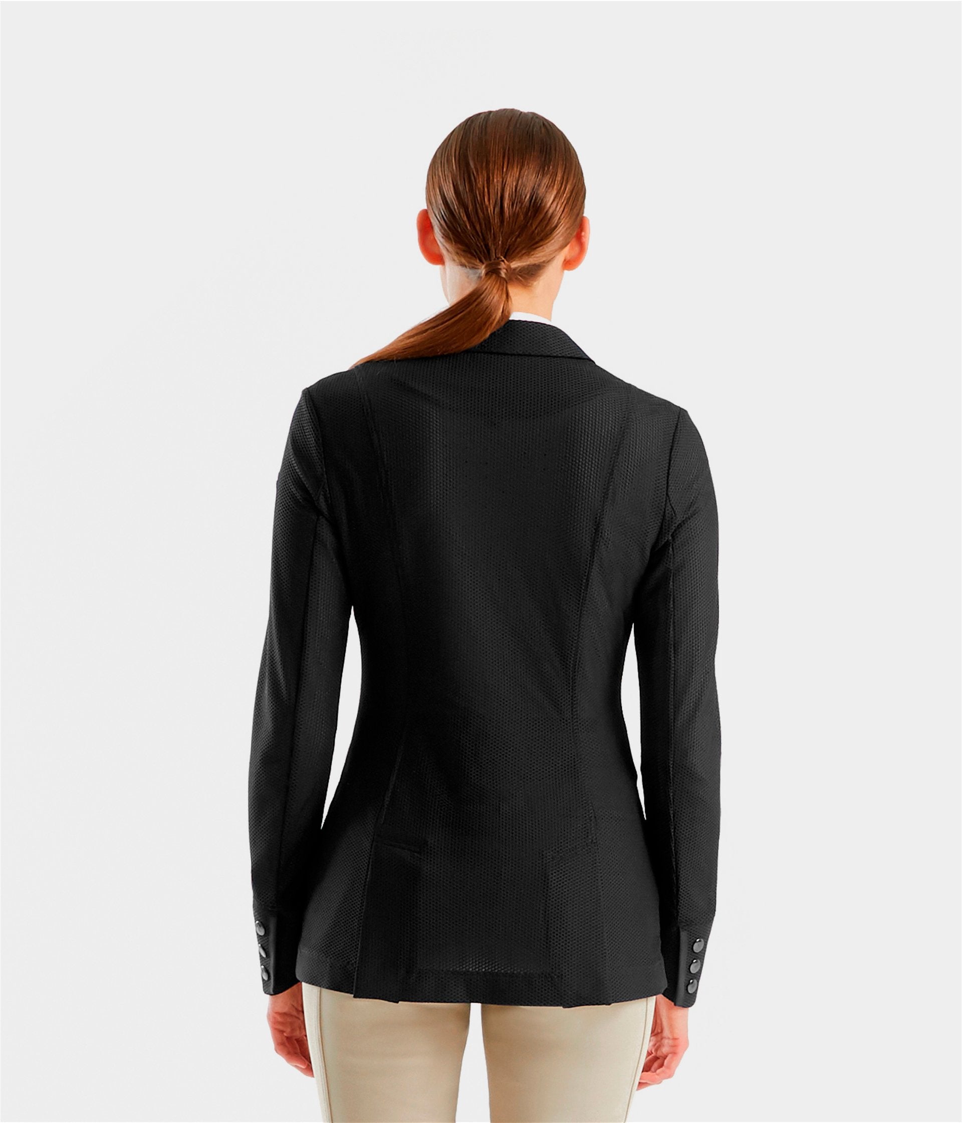 Aeromesh | Black | Veste de concours d'équitation femme | Horse Pilot