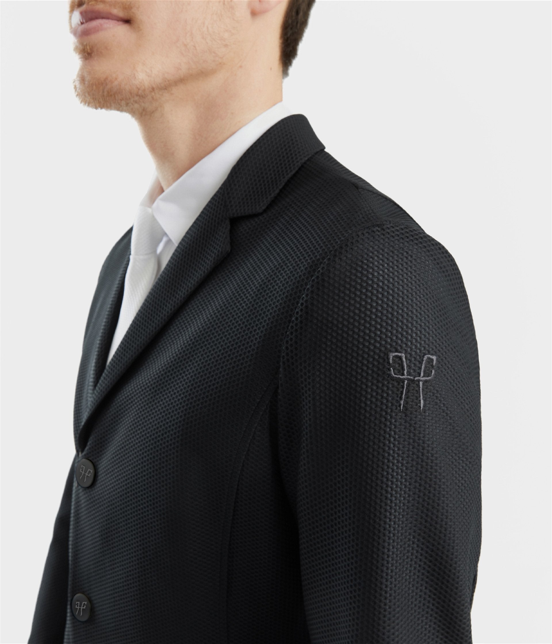 Aeromesh | Black | Veste de concours d’équitation pour homme | Horse Pilot