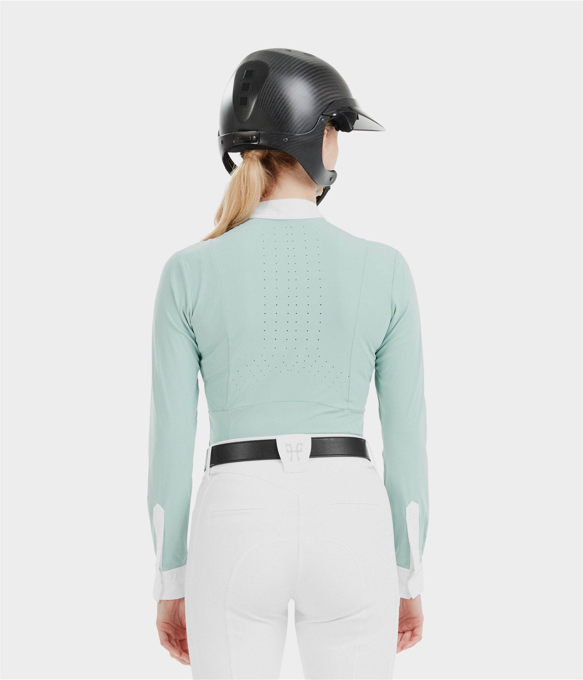 Aerolight | Sea-Green | Chemise de concours d'équitation manche longue femme | Horse Pilot