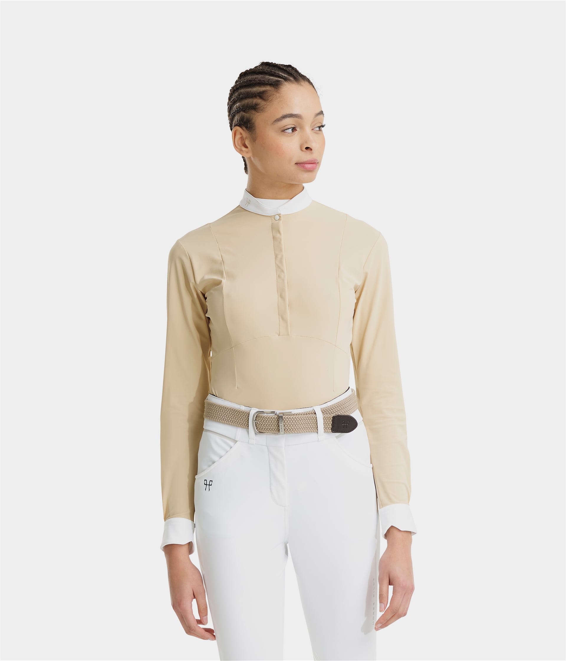 Chemise D'équitation NOEL ASMAR Manches Longues - Femme XS - Marron - Occasion