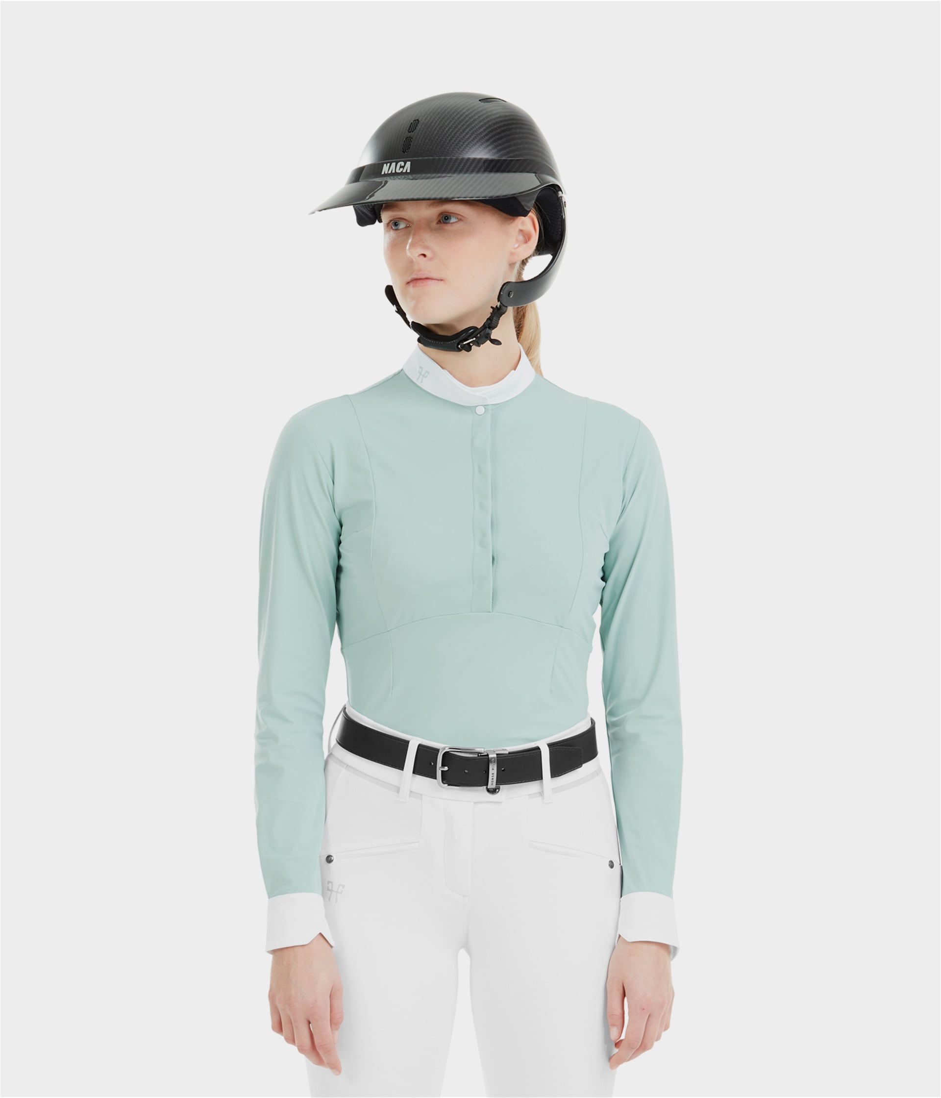 Aerolight | Sea-Green | Chemise de concours d'équitation manche longue femme | Horse Pilot