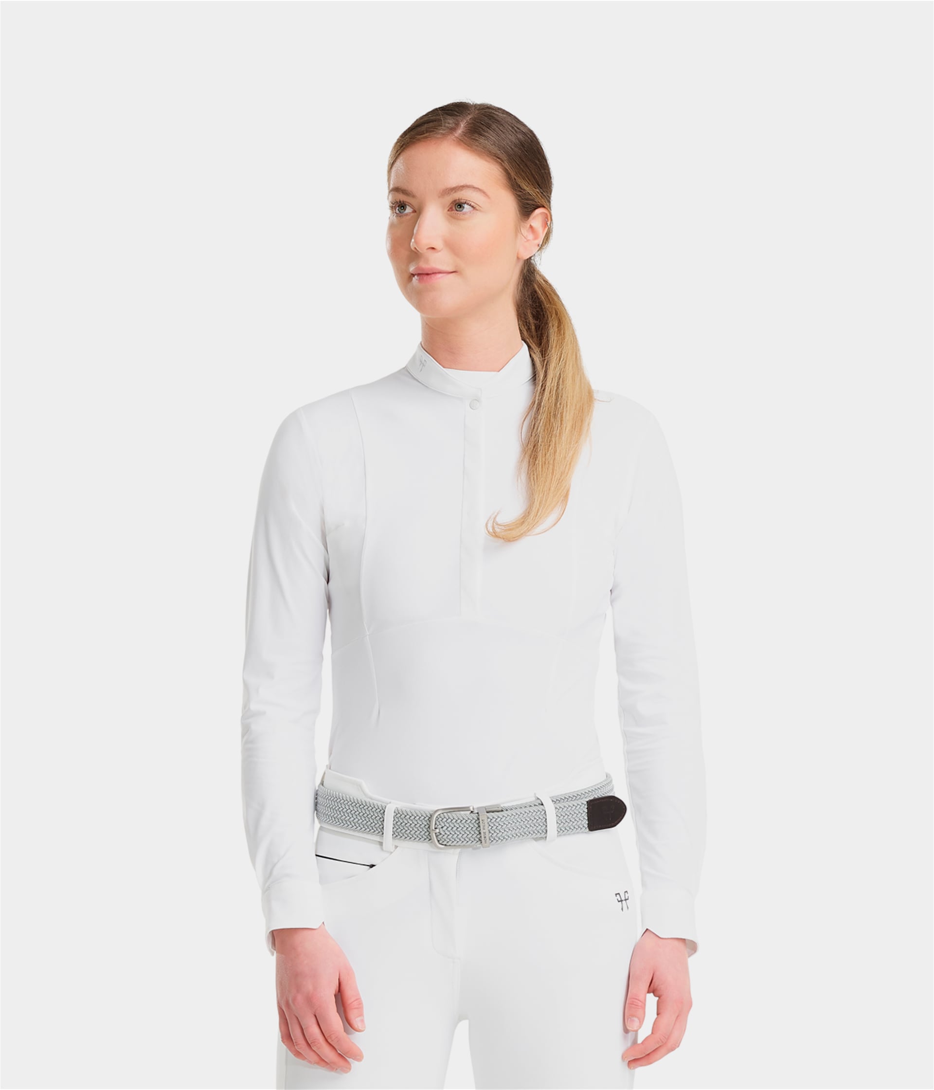 Chemise d'équitation Slim Fit en matière power-stretch - BOSS