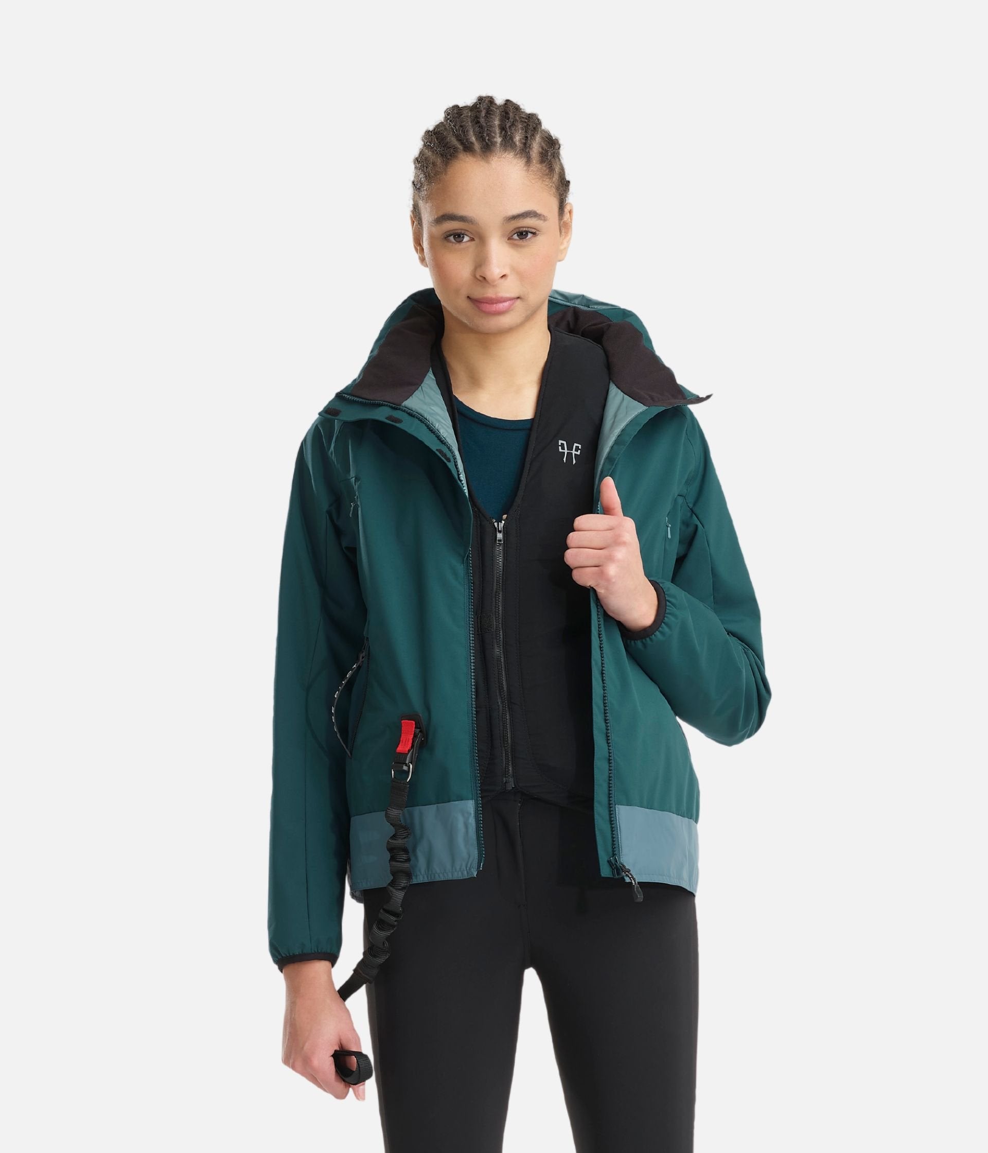 Bombers | Navy | Veste d'équitation compatible airbag femme| Horse Pilot