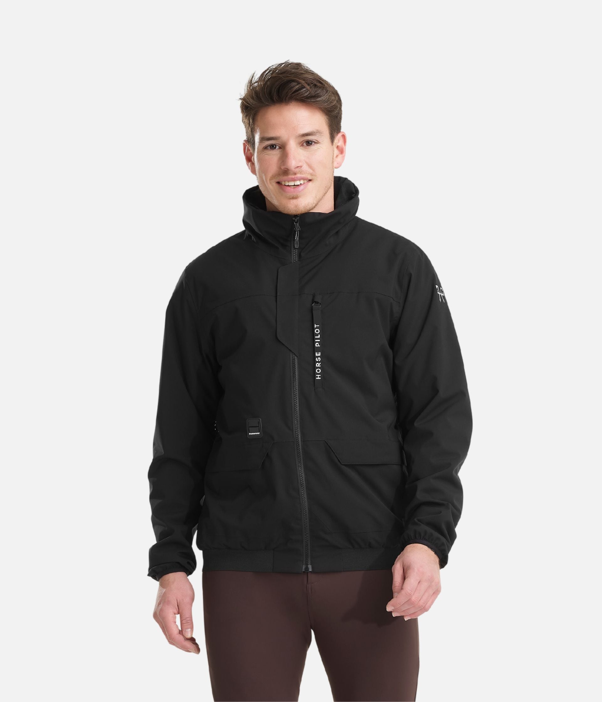 Bombers | Black | Veste d'équitation compatible airbag homme| Horse Pilot