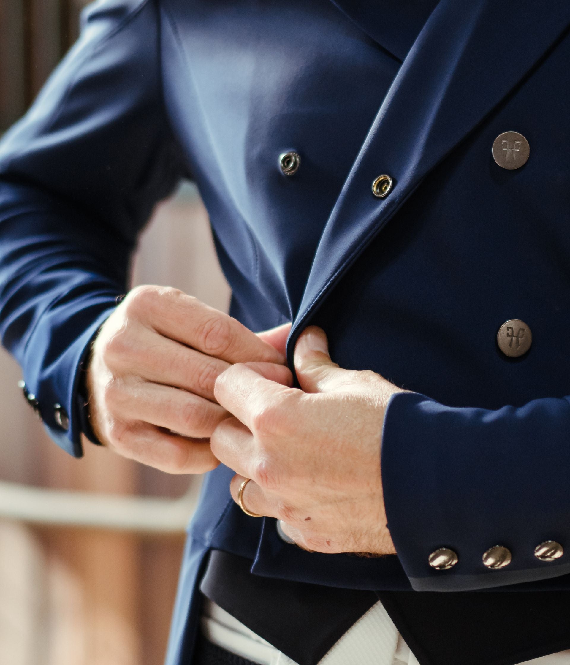 Long Frac | Navy | Veste longue de concours d'équitation homme| Horse Pilot