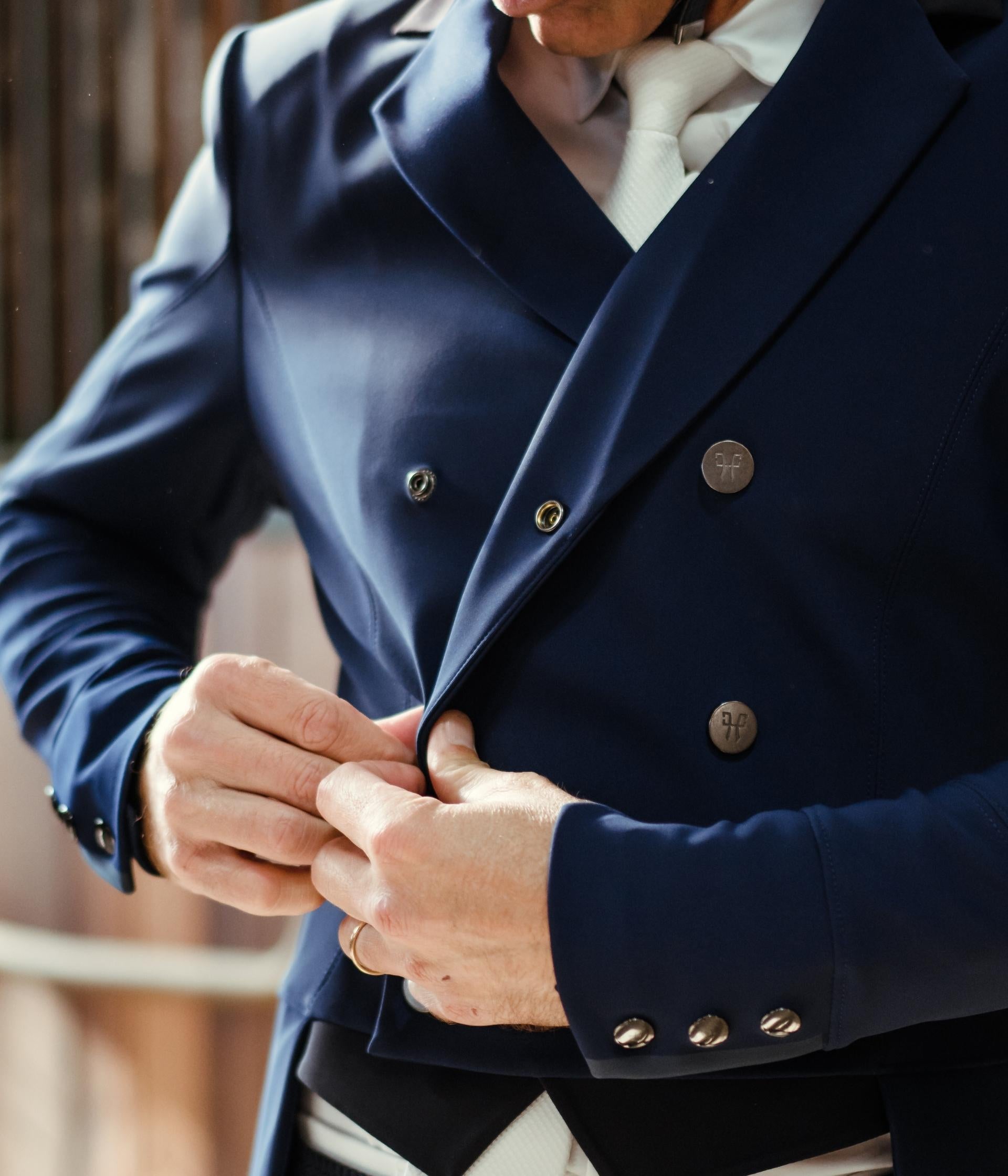Long Frac | Navy | Veste longue de concours d'équitation homme| Horse Pilot