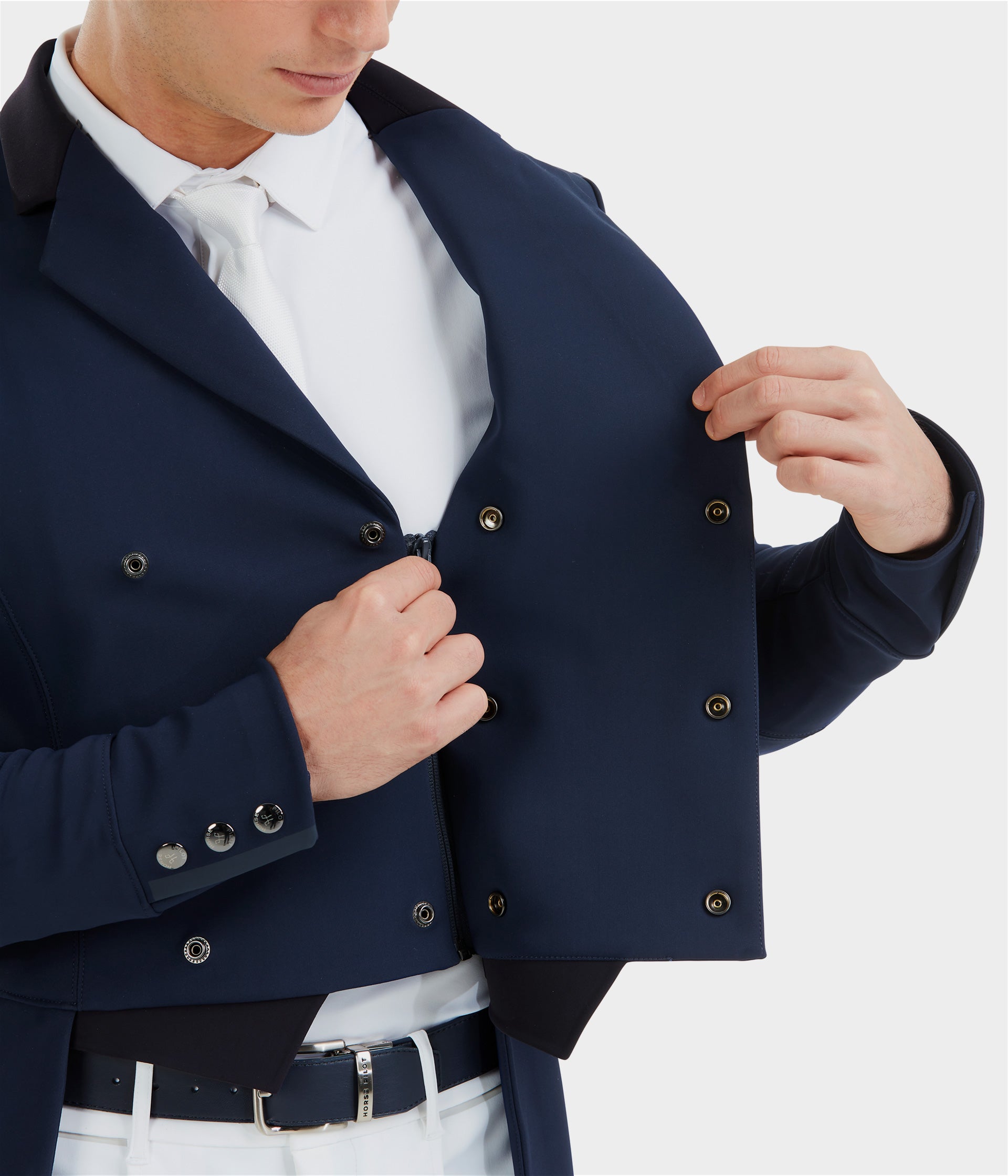 Long Frac | Navy | Veste longue de concours d'équitation homme| Horse Pilot