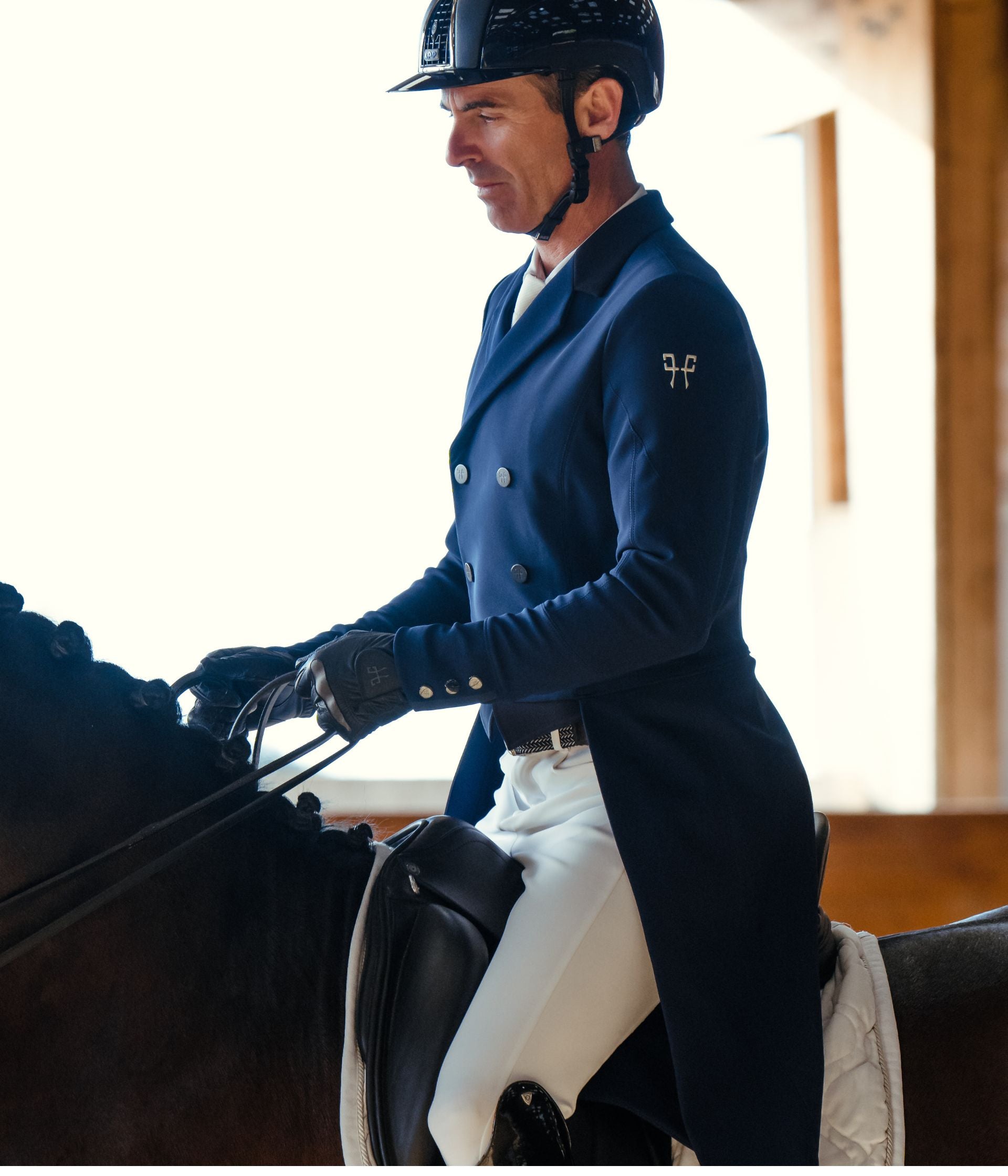 Long Frac | Navy | Veste longue de concours d'équitation homme| Horse Pilot