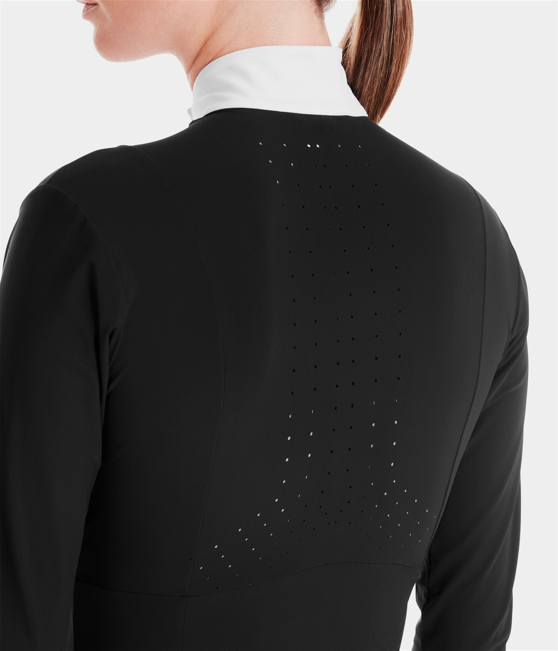 Monica | Black | Chemise de concours d'équitation manches longues femme| Horse Pilot