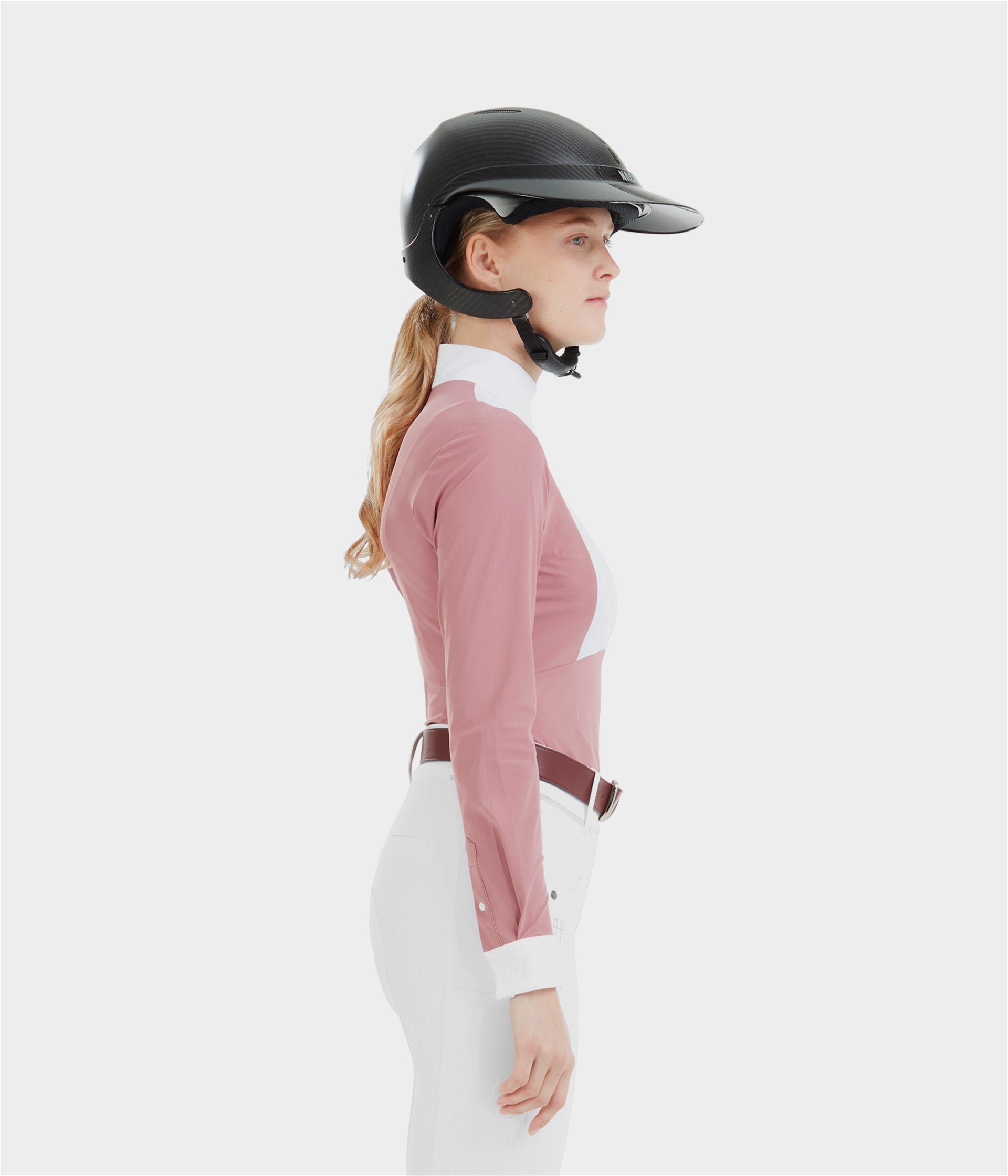 Monica | Mesa Pink | Chemise de concours d'équitation manches longues femme| Horse Pilot