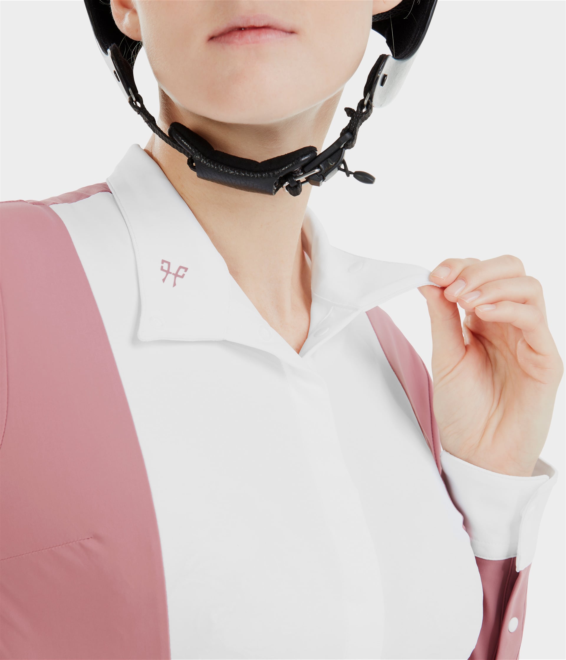 Monica | Mesa Pink | Chemise de concours d'équitation manches longues femme| Horse Pilot