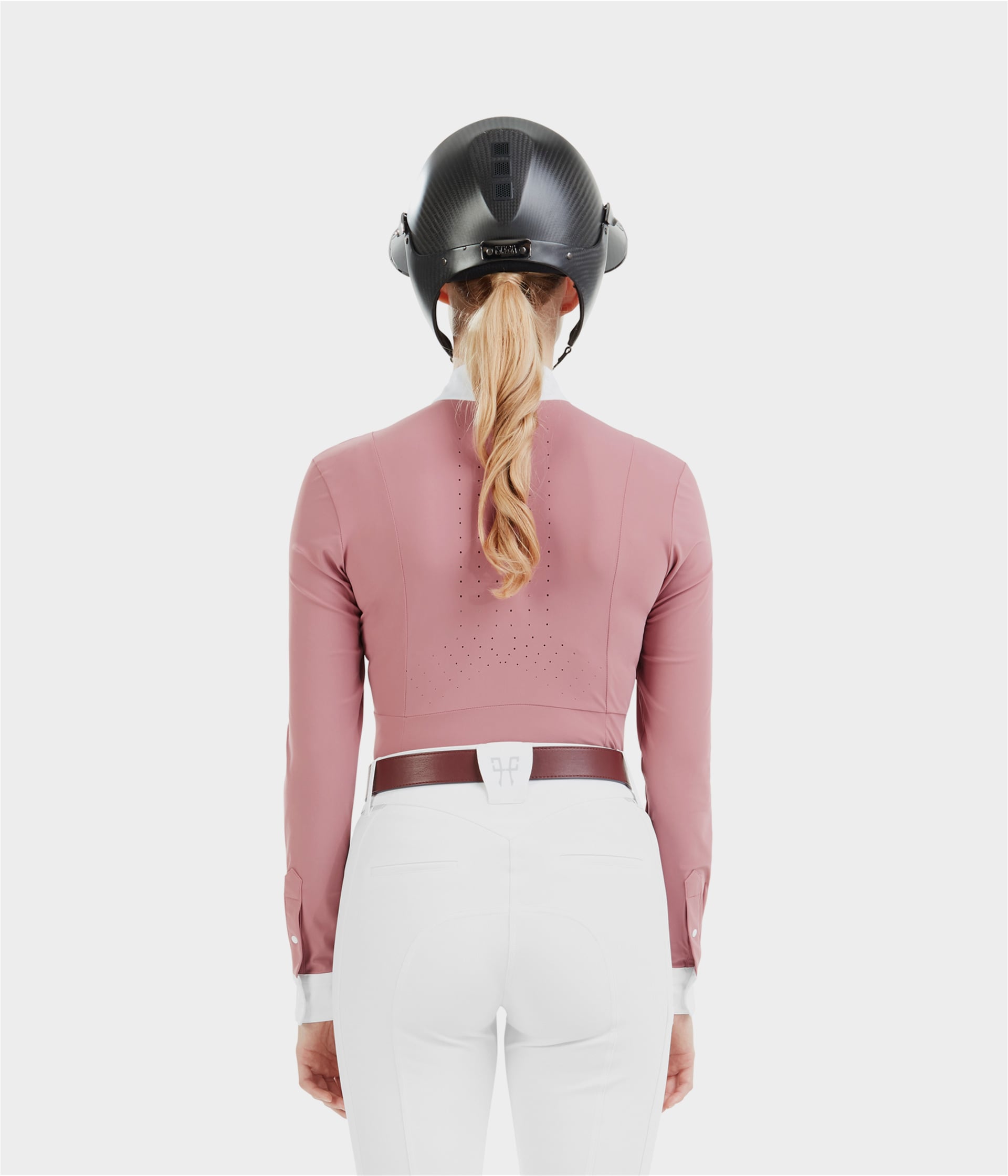Monica | Mesa Pink | Chemise de concours d'équitation manches longues femme| Horse Pilot