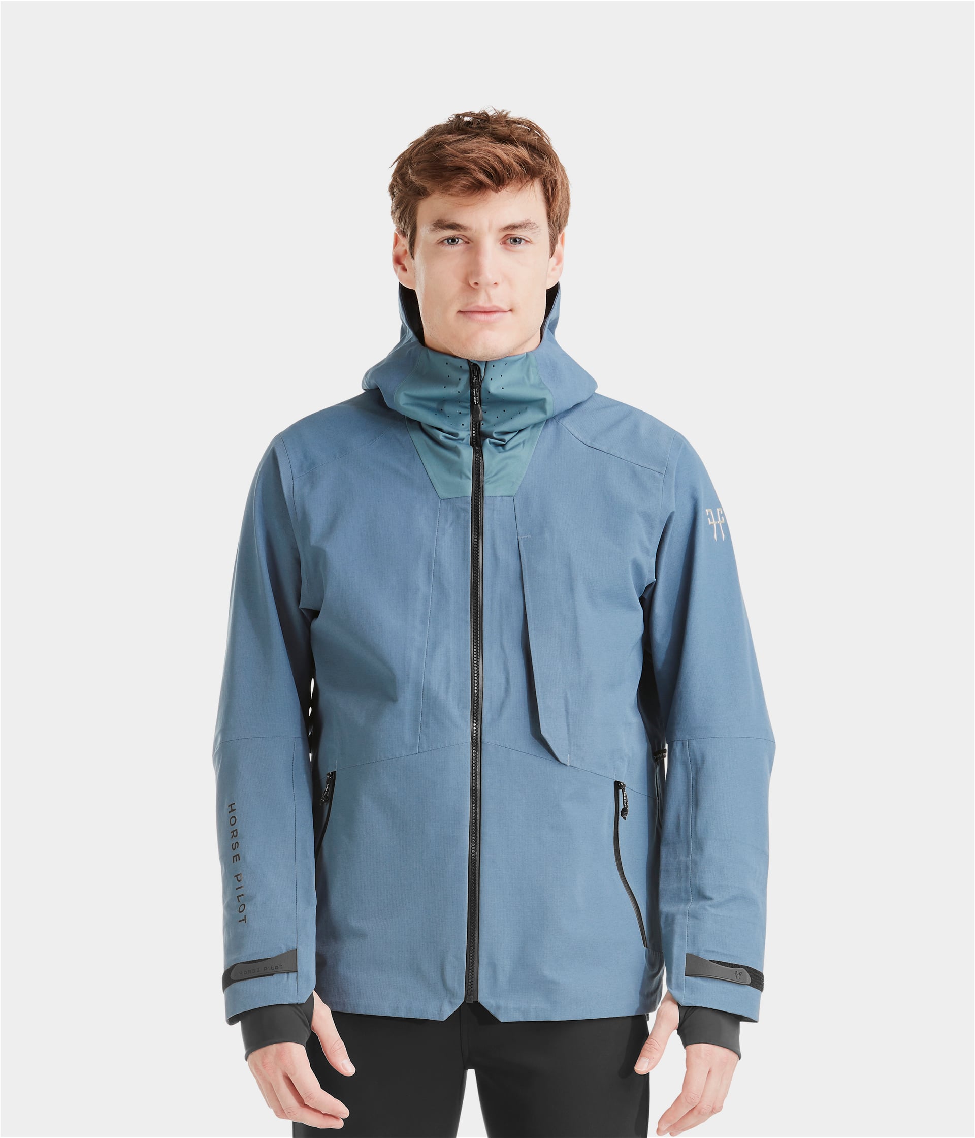 Element | Cloudy Blue | Veste d'équitation imperméable et coupe vent homme| Horse Pilot