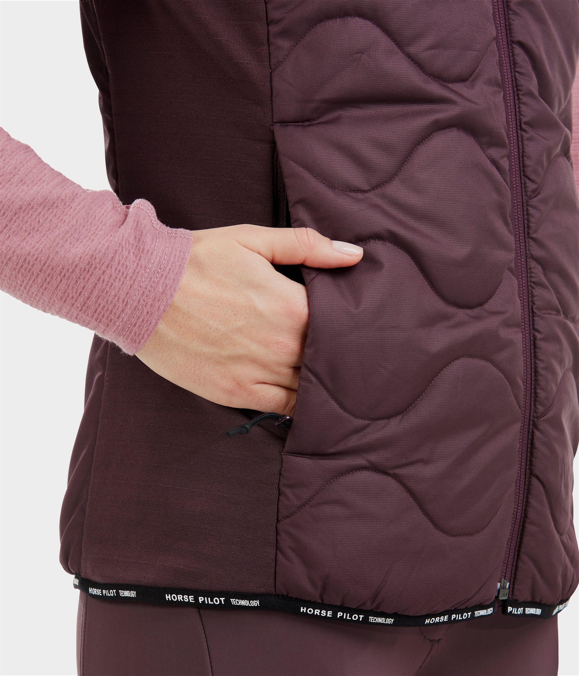 Rider | Winetasting | Vest Doudoune sans manches d'équitation femme| Horse Pilot