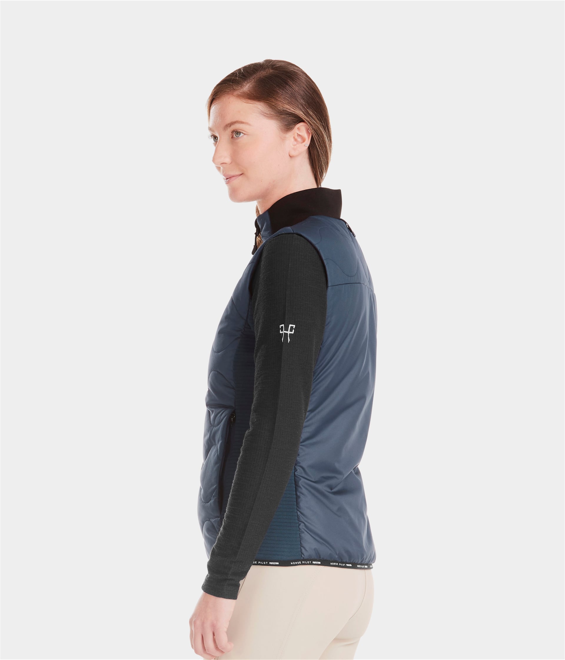 Rider | Navy | Vest Doudoune sans manches d'équitation femme| Horse Pilot