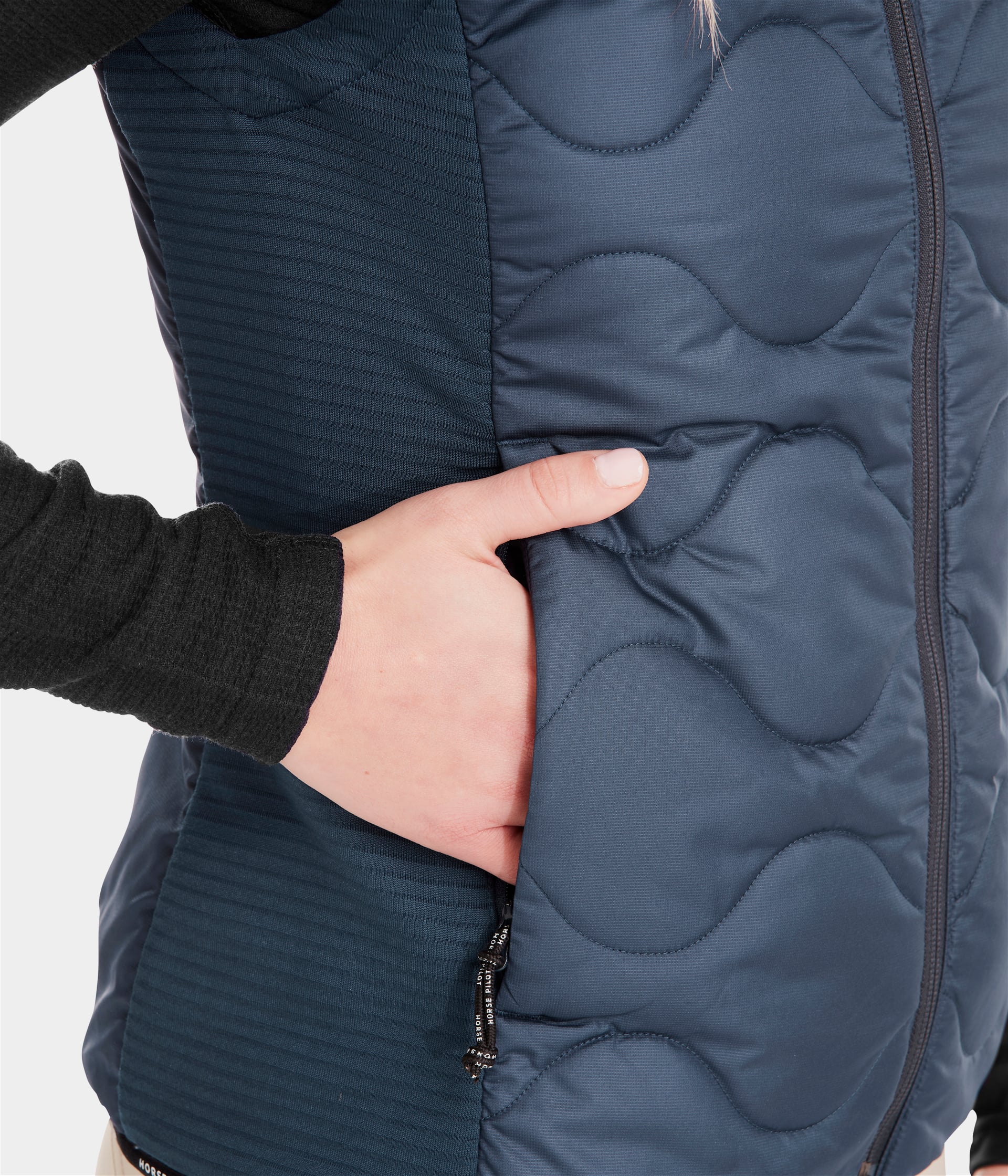 Rider | Navy | Vest Doudoune sans manches d'équitation femme| Horse Pilot