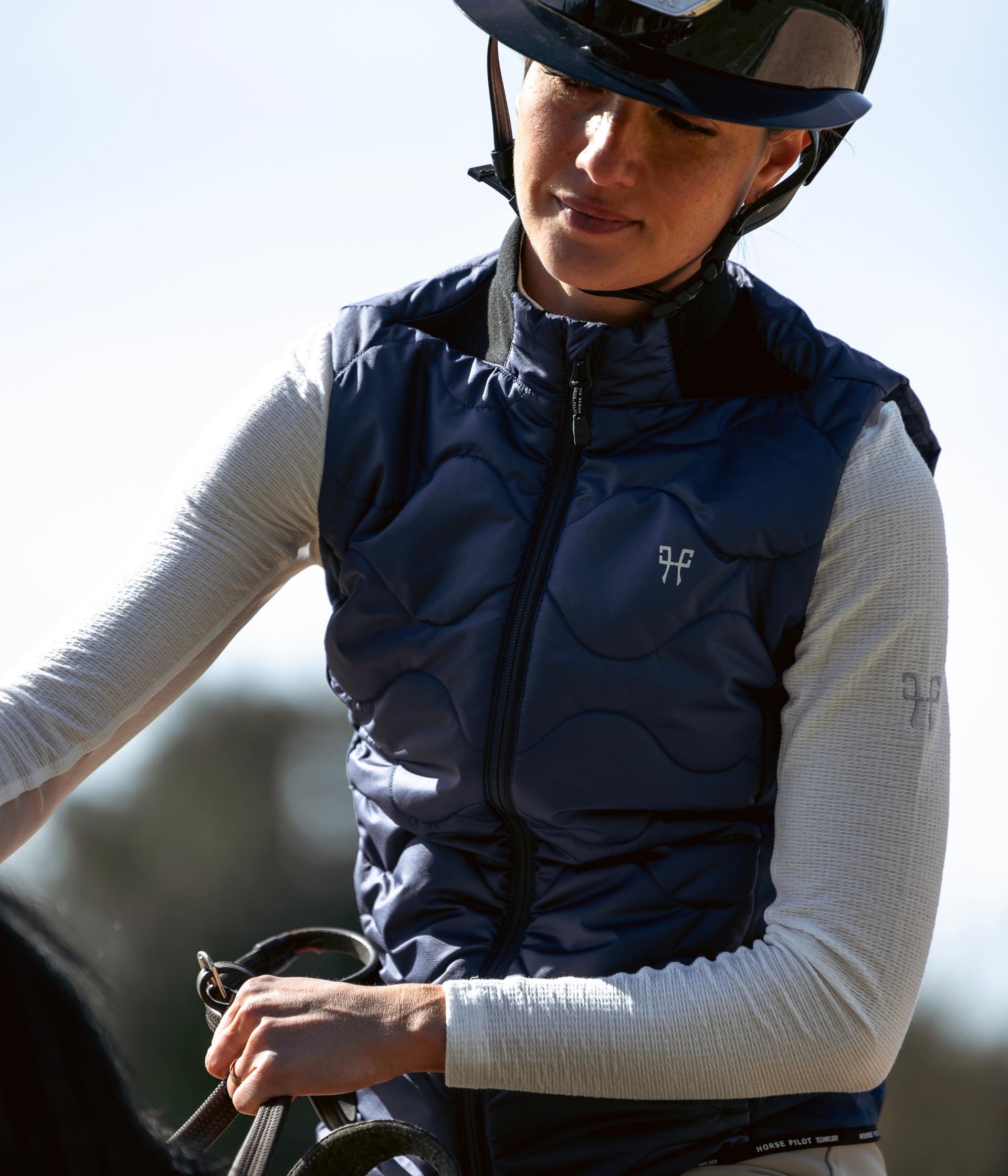 Rider | Navy | Vest Doudoune sans manches d'équitation femme| Horse Pilot